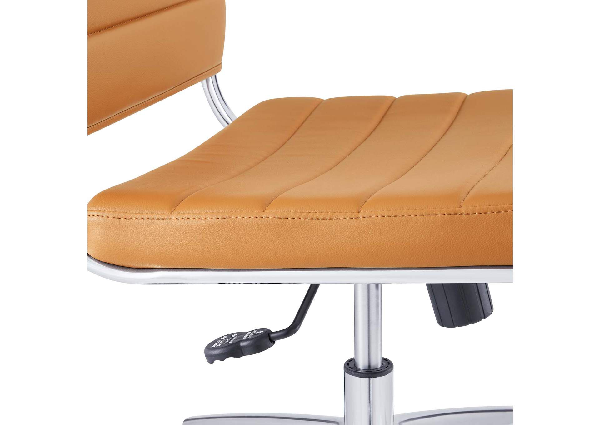 Jive Tan Armless Mid Back Office Chair,Modway