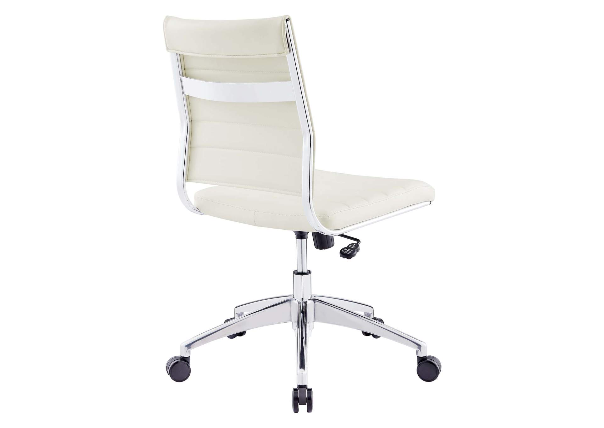 Jive White Armless Mid Back Office Chair,Modway