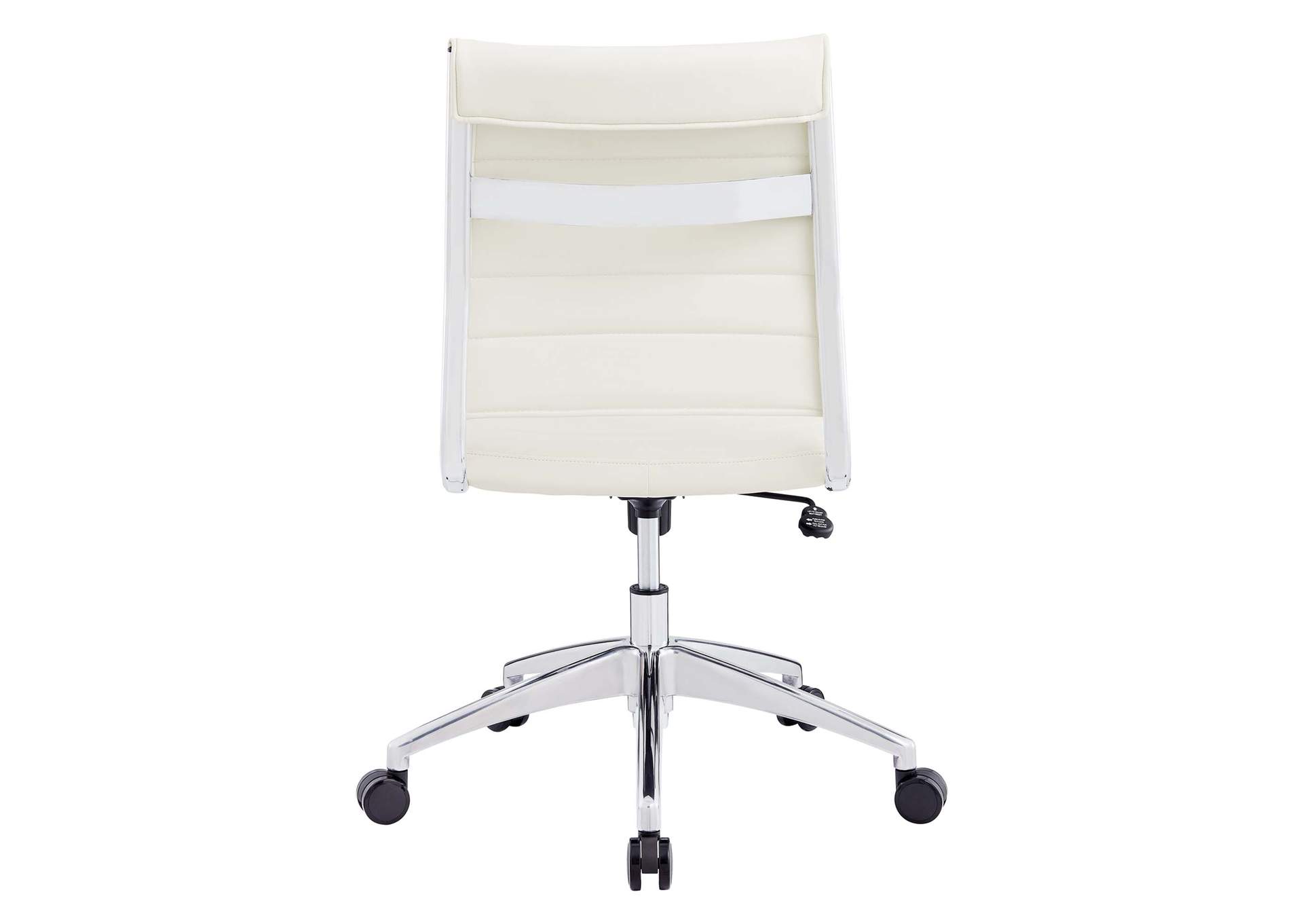 Jive White Armless Mid Back Office Chair,Modway