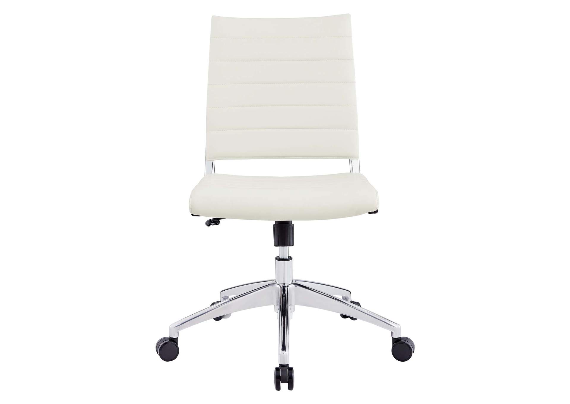 Jive White Armless Mid Back Office Chair,Modway