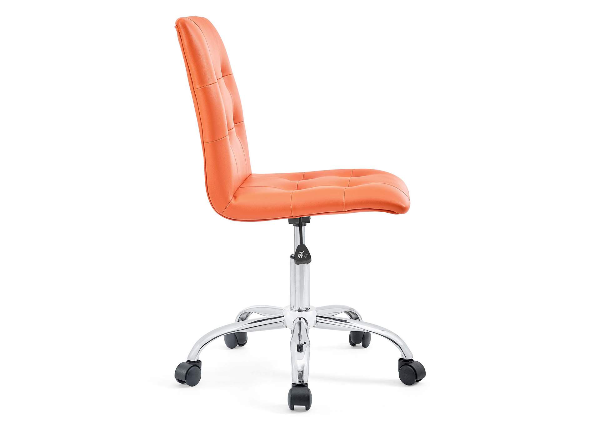 Prim Orange Armless Mid Back Office Chair,Modway