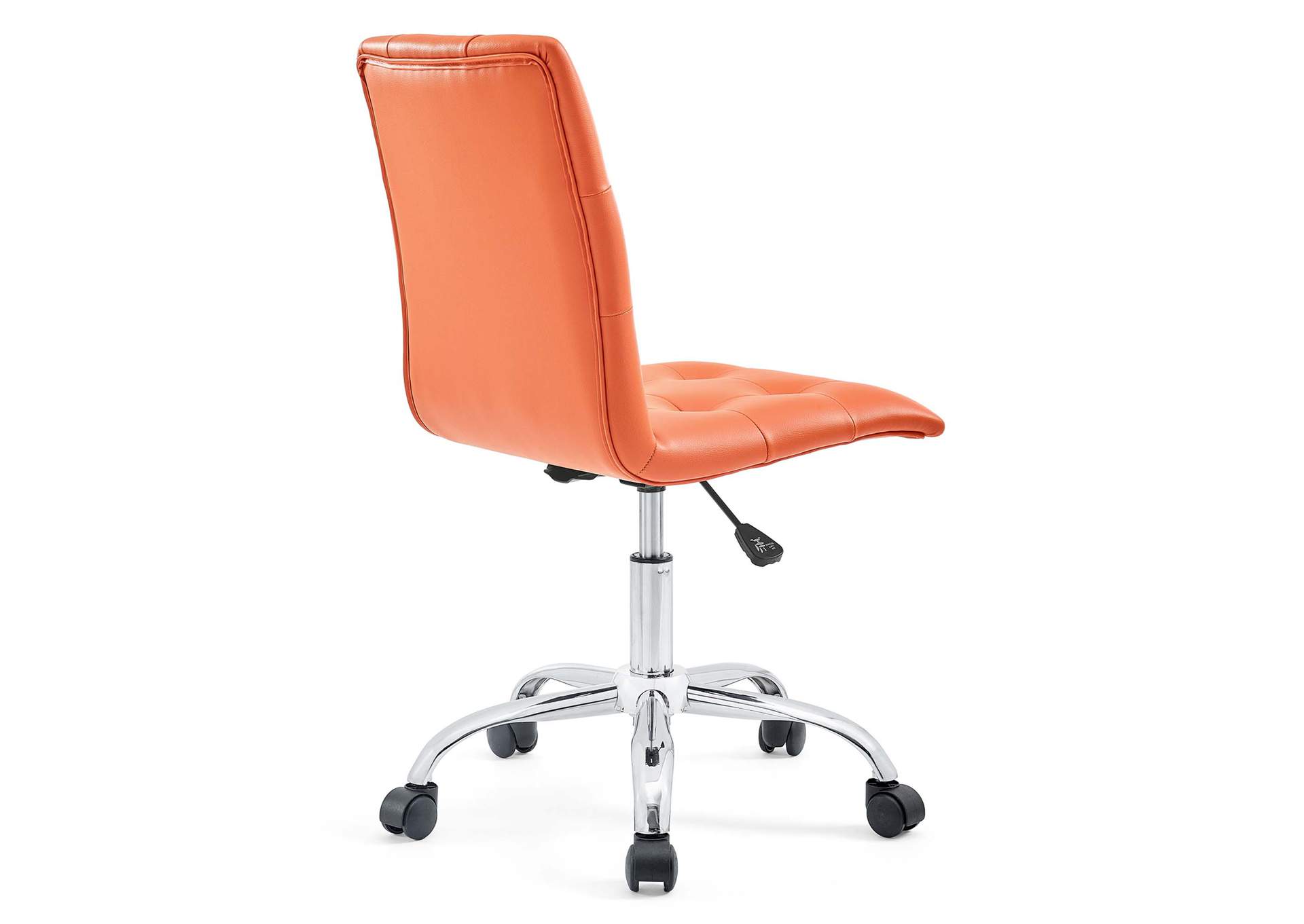 Prim Orange Armless Mid Back Office Chair,Modway