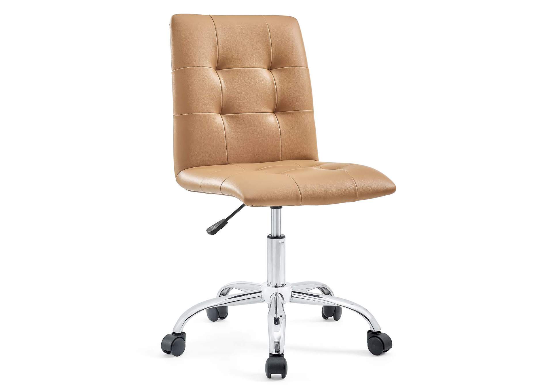 Prim Tan Armless Mid Back Office Chair,Modway