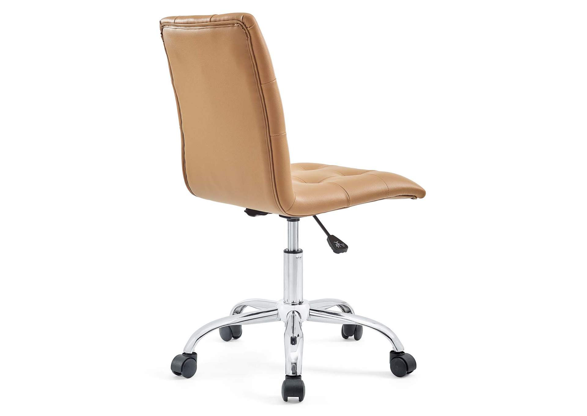 Prim Tan Armless Mid Back Office Chair,Modway