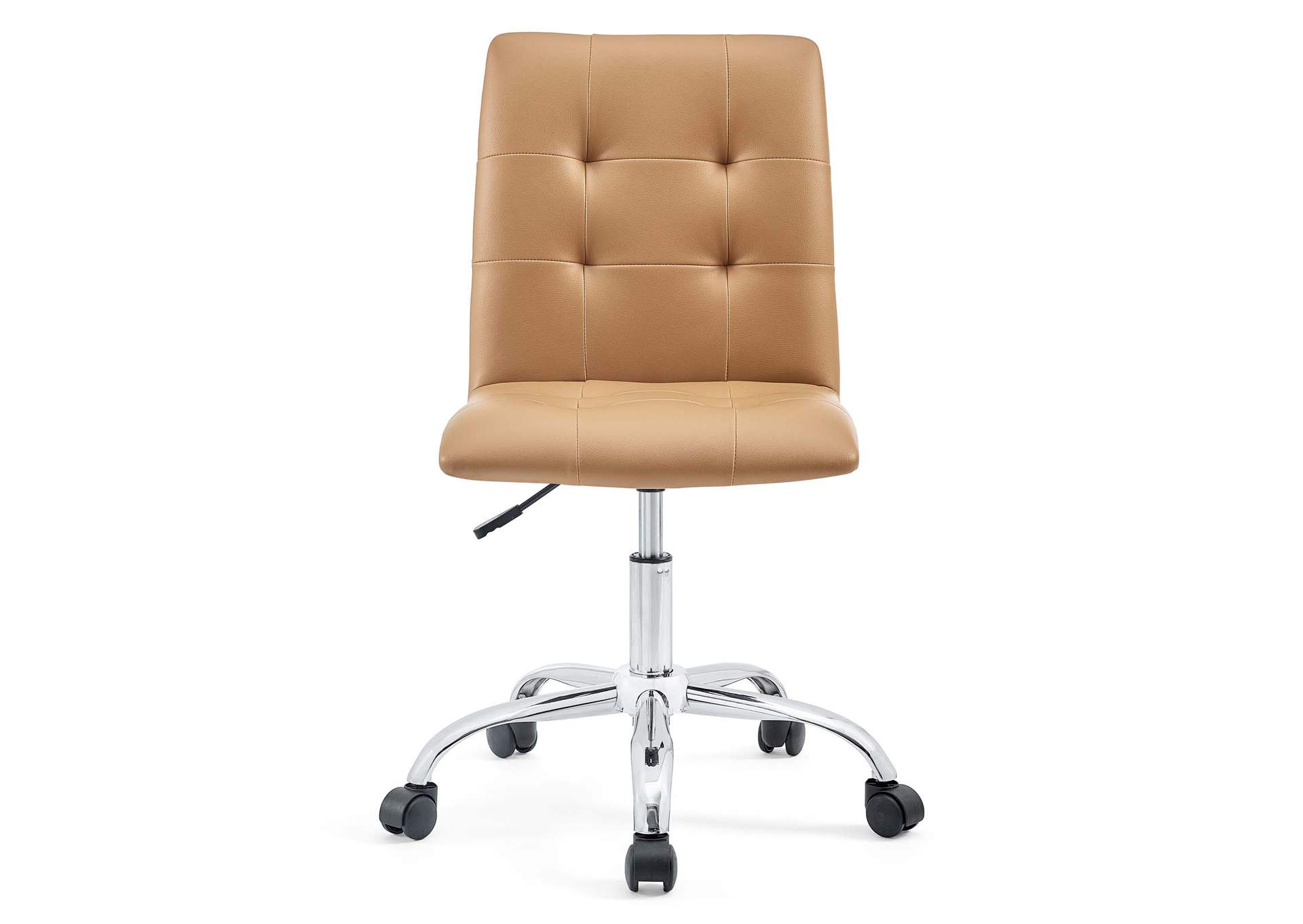 Prim Tan Armless Mid Back Office Chair,Modway