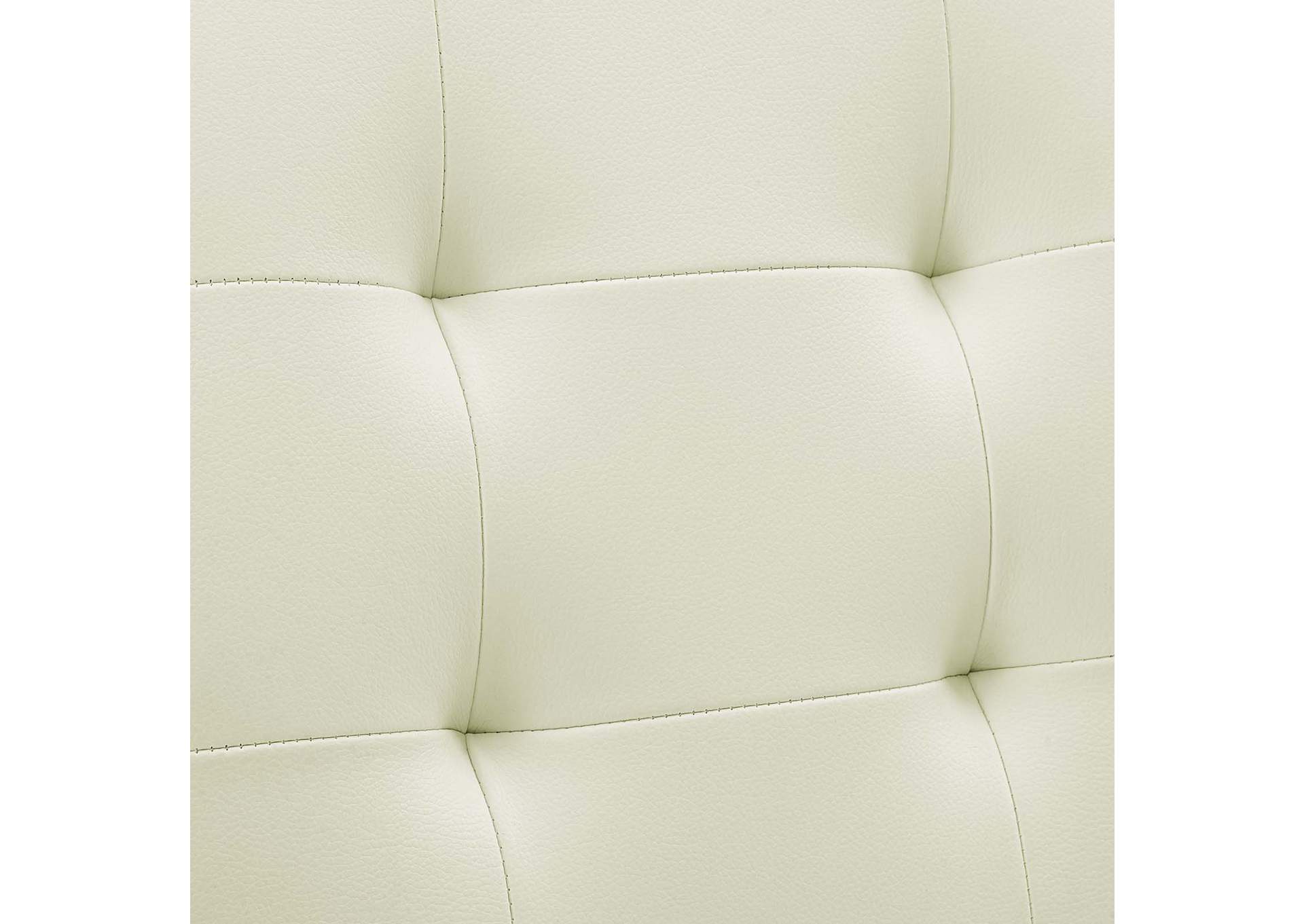 Prim White Armless Mid Back Office Chair,Modway