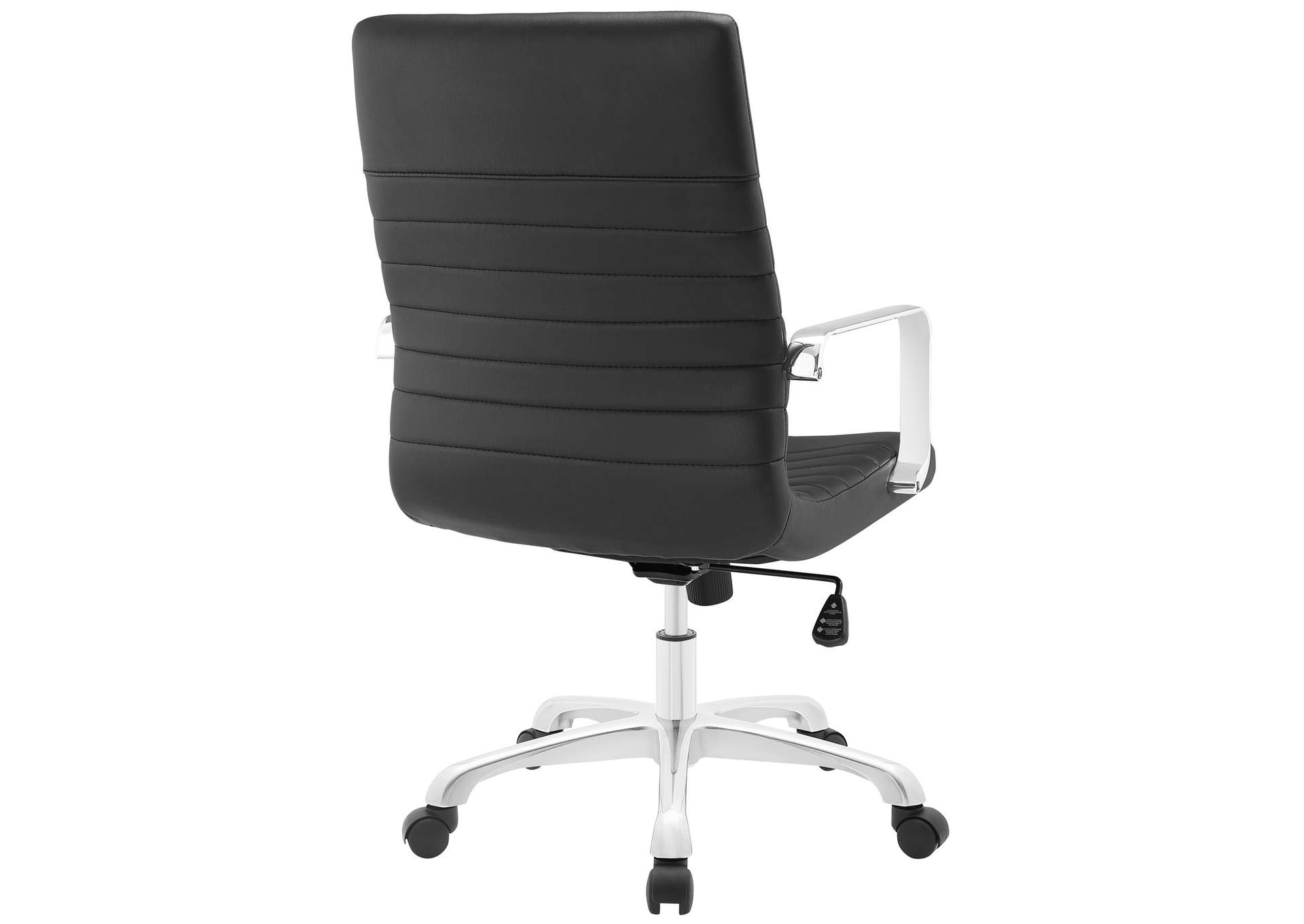 Black Finesse Mid Back Office Chair,Modway