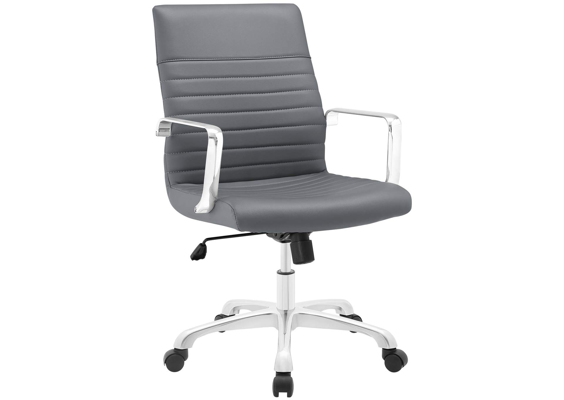 Gray Finesse Mid Back Office Chair,Modway