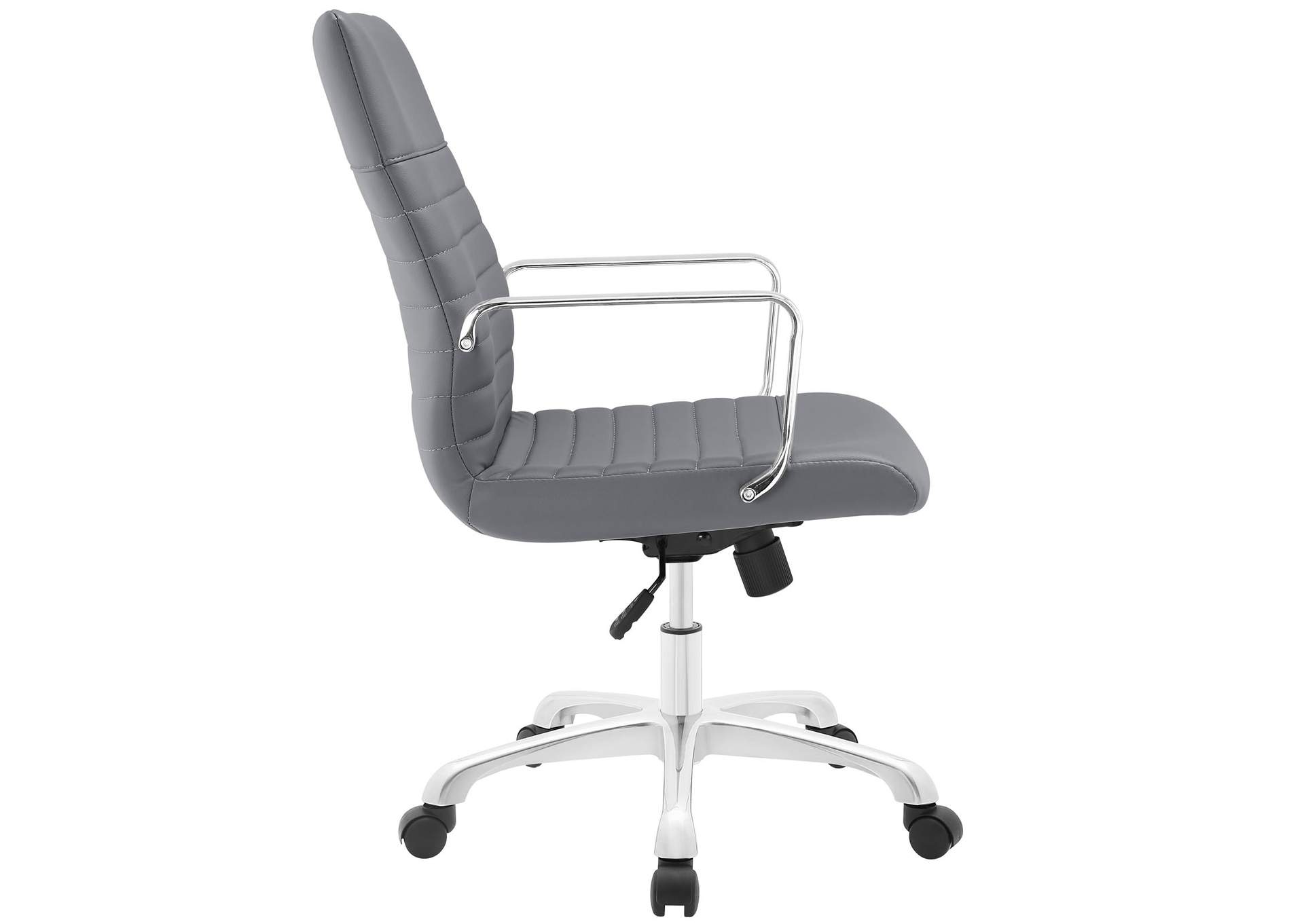 Gray Finesse Mid Back Office Chair,Modway