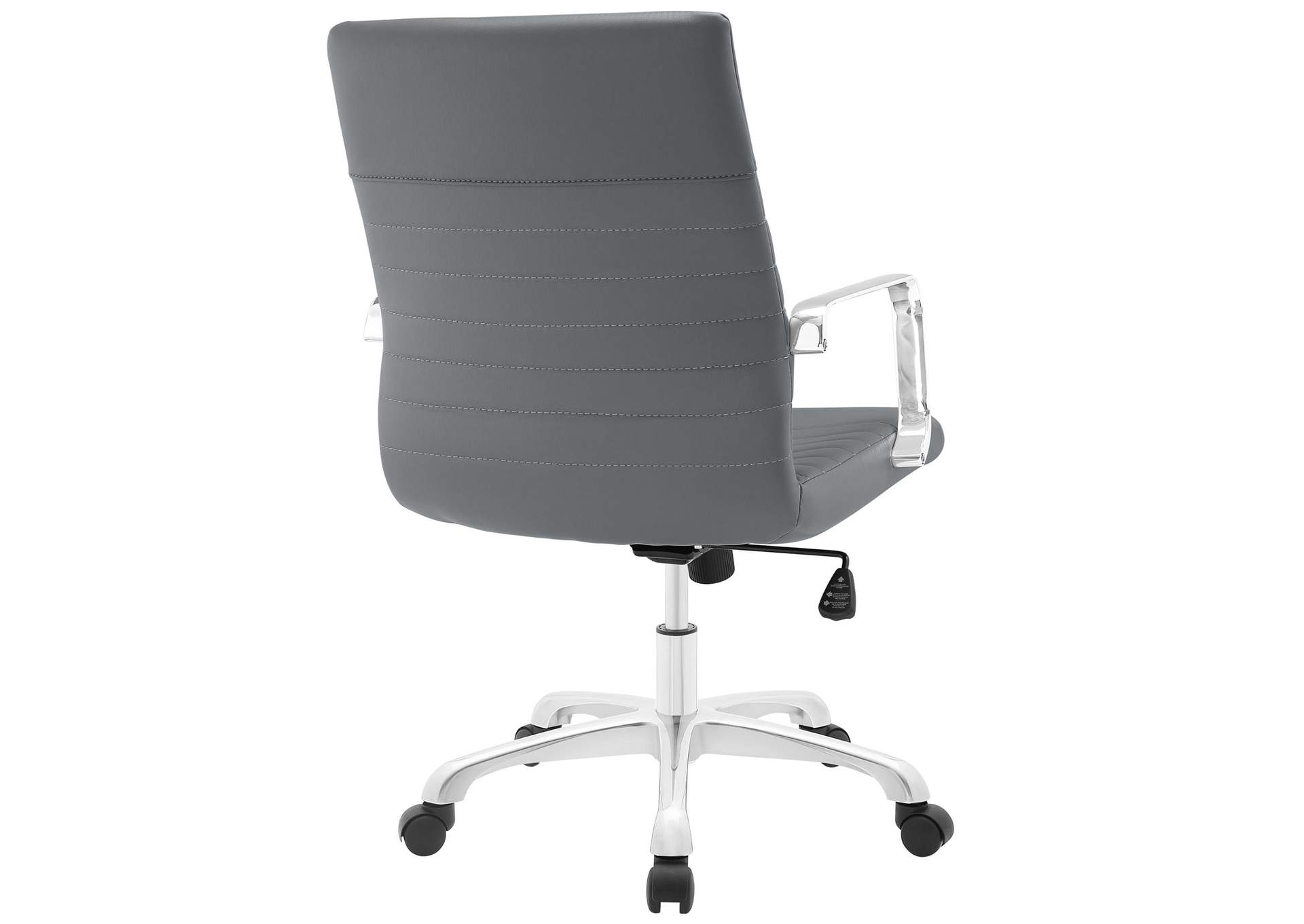 Gray Finesse Mid Back Office Chair,Modway