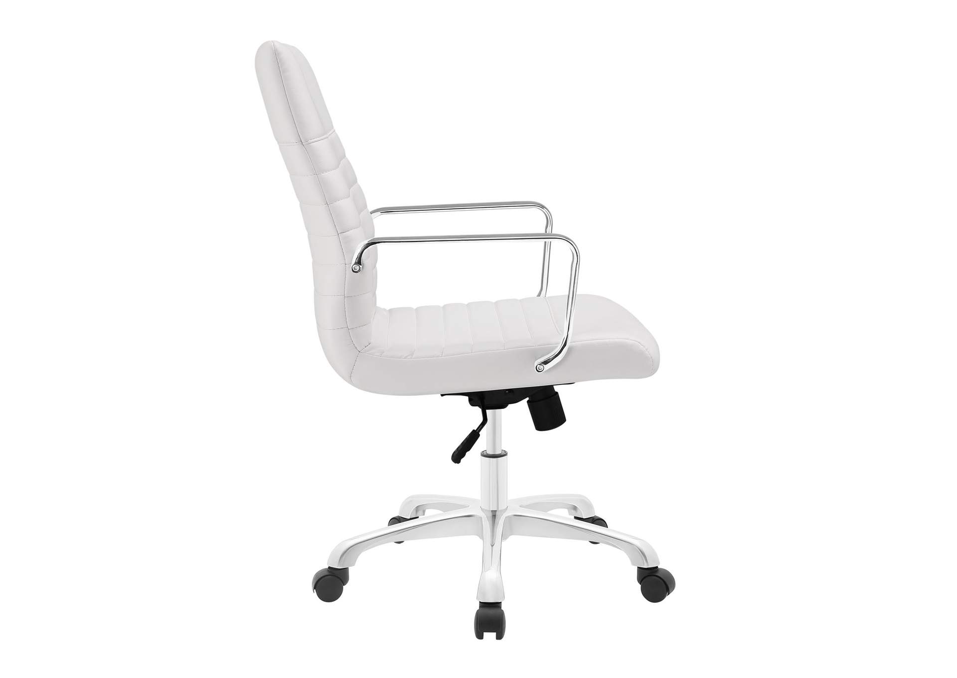 White Finesse Mid Back Office Chair,Modway