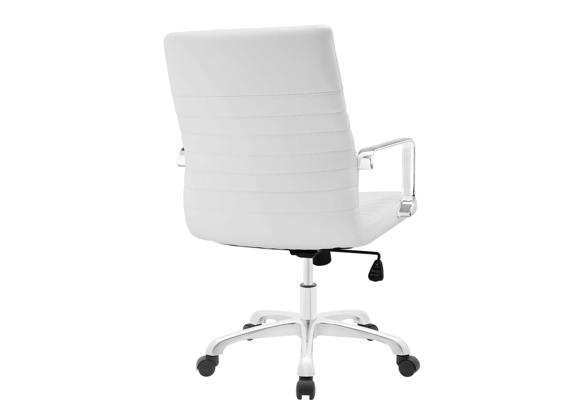 White Finesse Mid Back Office Chair,Modway