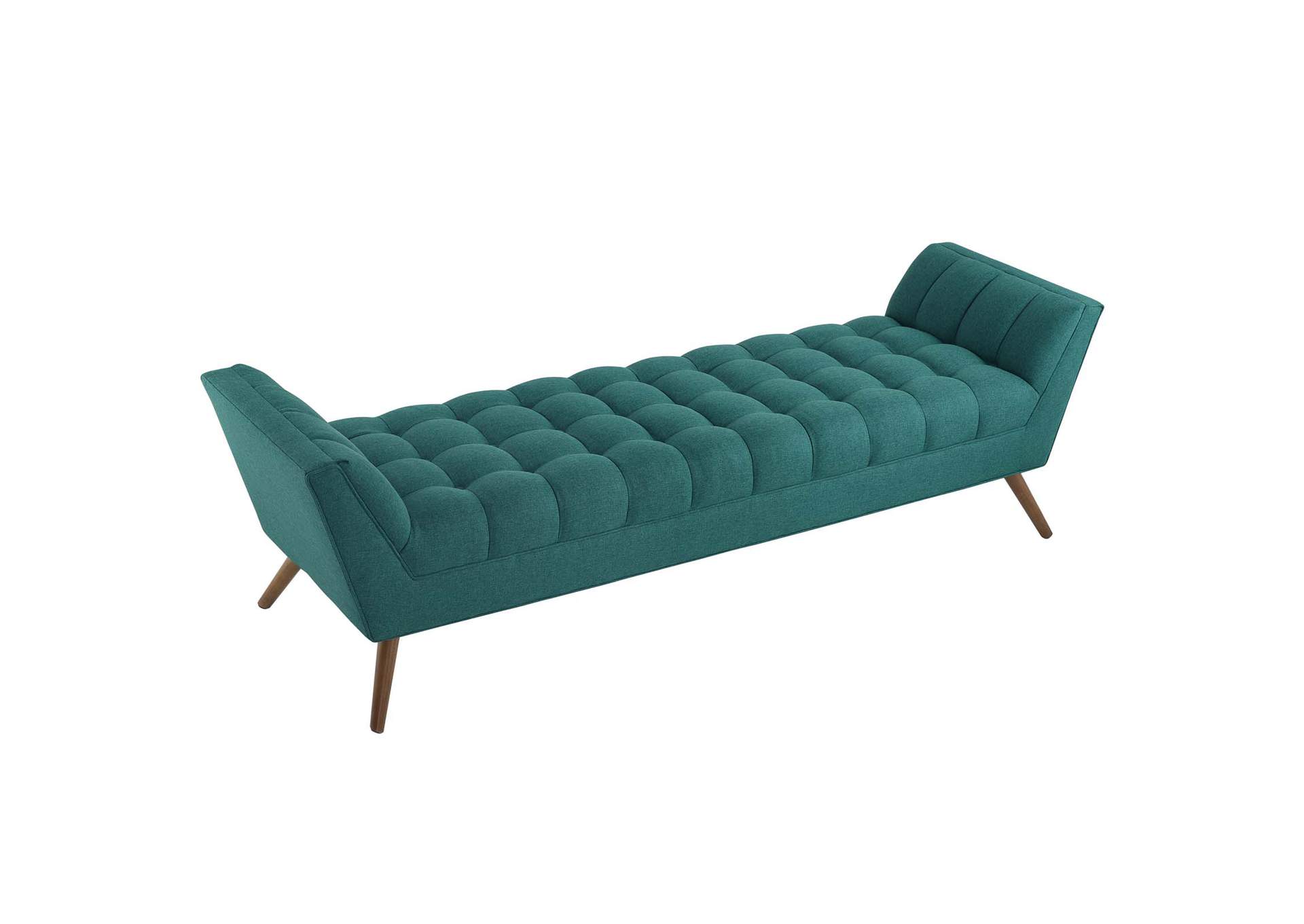Teal Response Upholstered Fabric Bench,Modway