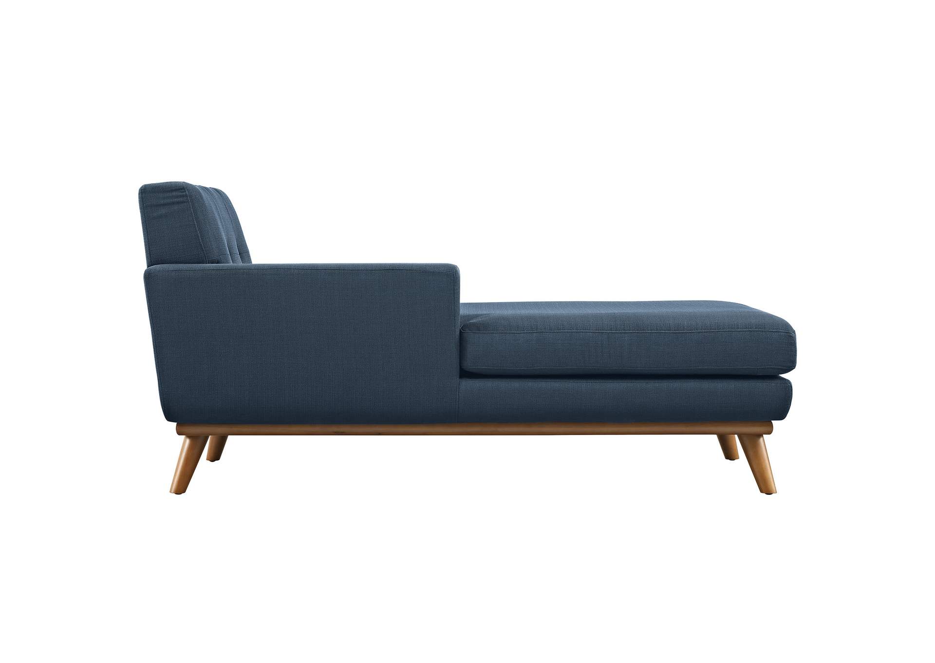 Engage Azure Blue Left-Facing Upholstered Fabric Chaise,Modway