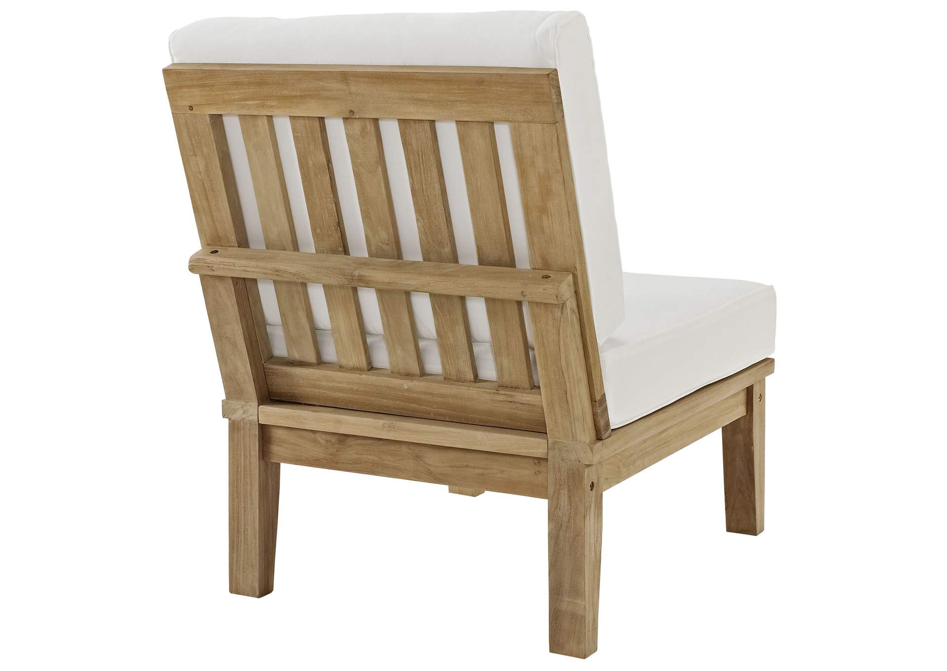 Marina Natural White 2 Piece Outdoor Patio Teak Set,Modway