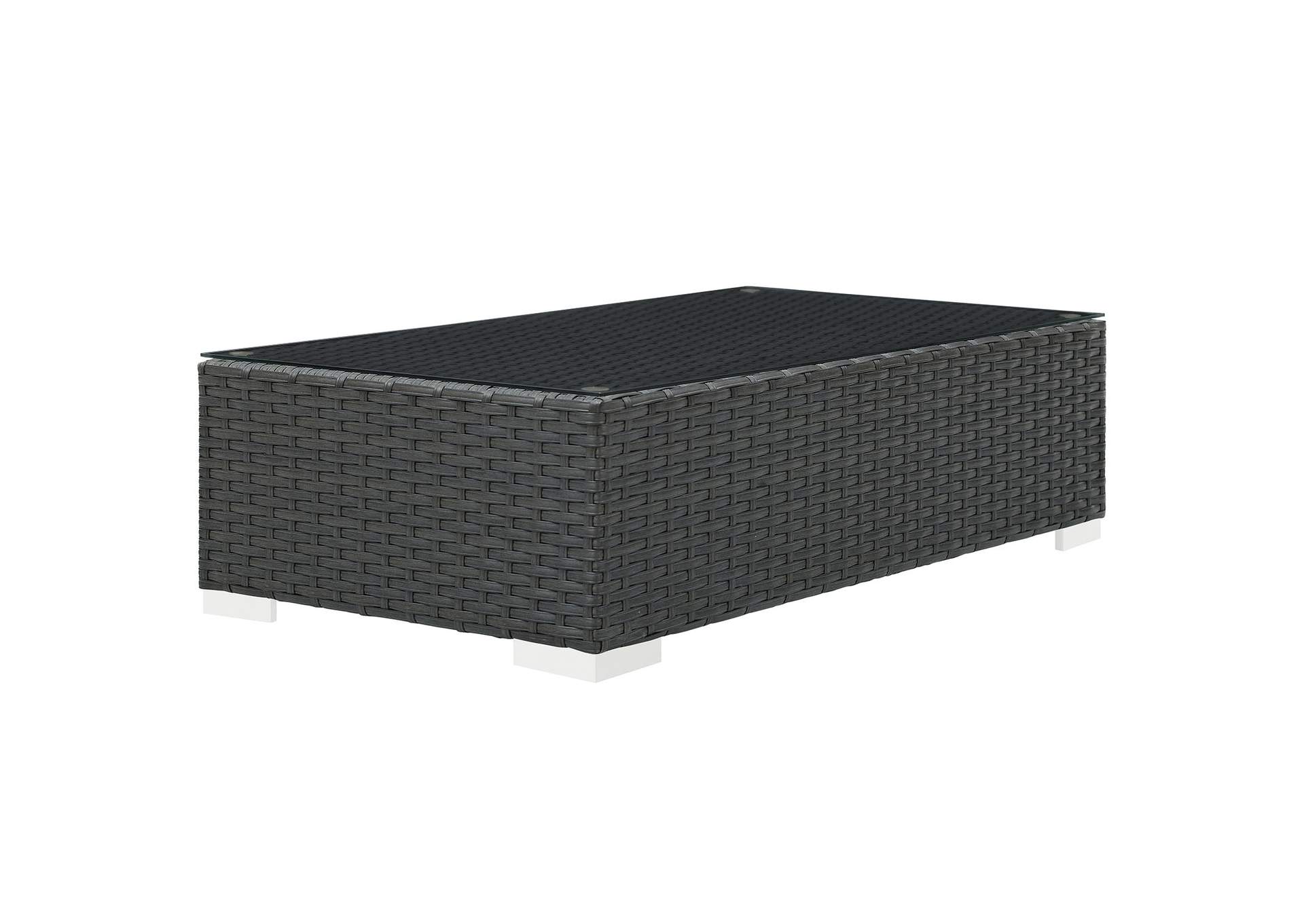 Chocolate Sojourn Outdoor Patio Coffee Table,Modway