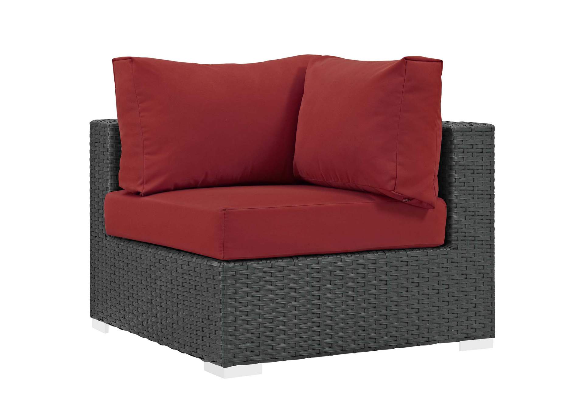 Canvas Red Sojourn Outdoor Patio Sunbrella,Modway