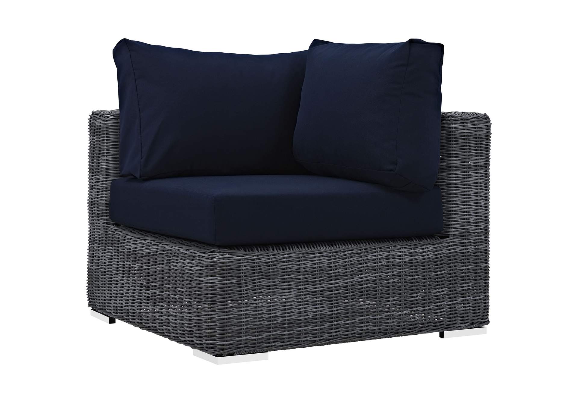 Canvas Navy Summon Outdoor Patio Sunbrella,Modway