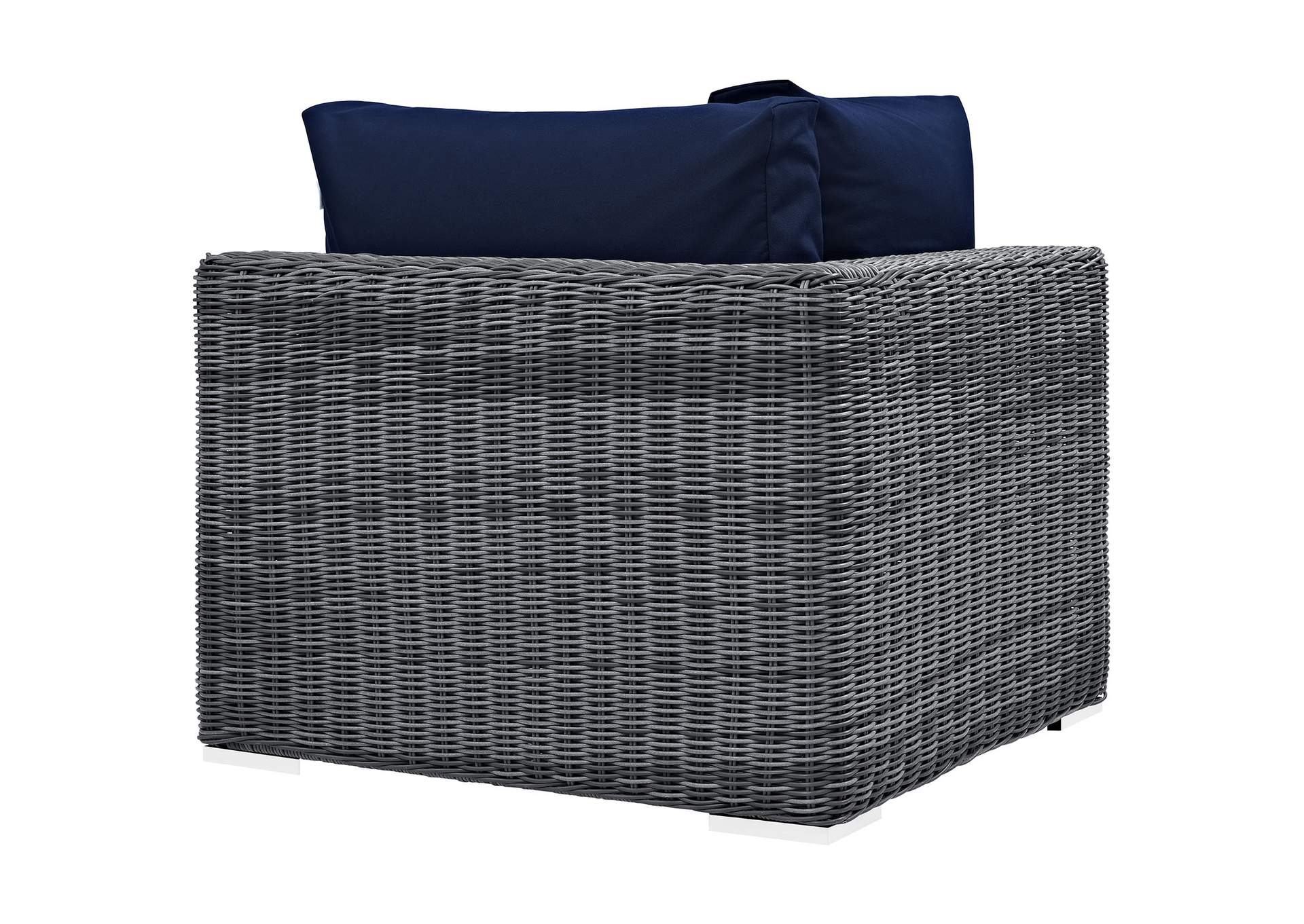 Canvas Navy Summon Outdoor Patio Sunbrella,Modway