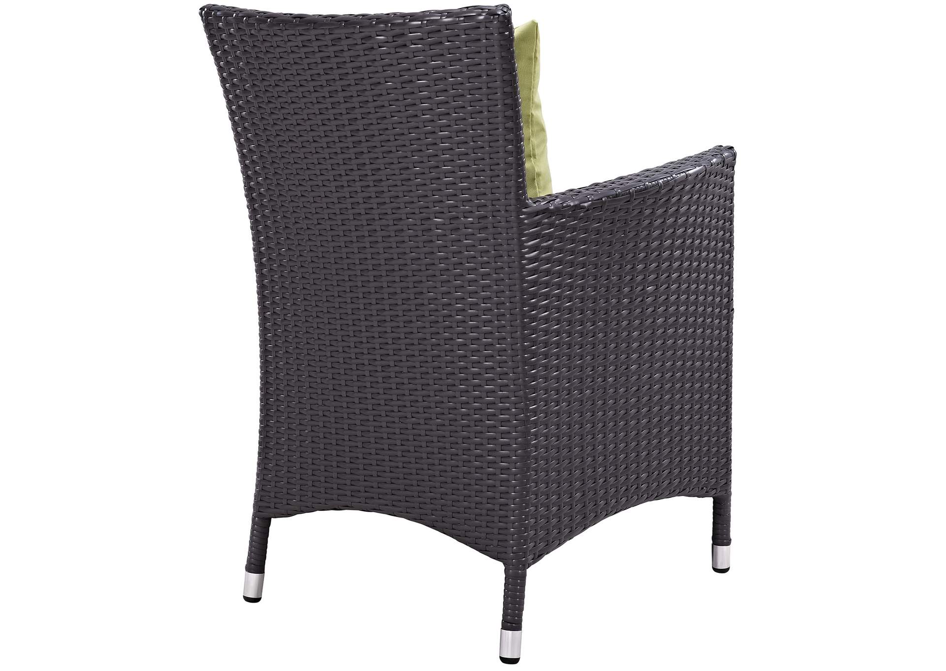 Espresso Peridot Convene Dining Outdoor Patio Armchair,Modway