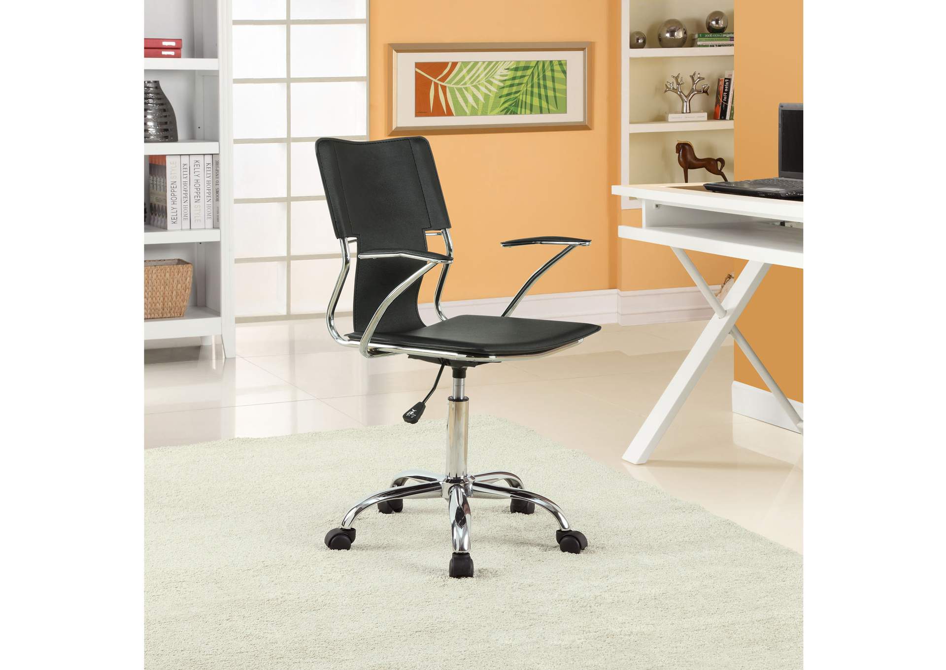 Black Studio Office Chair,Modway