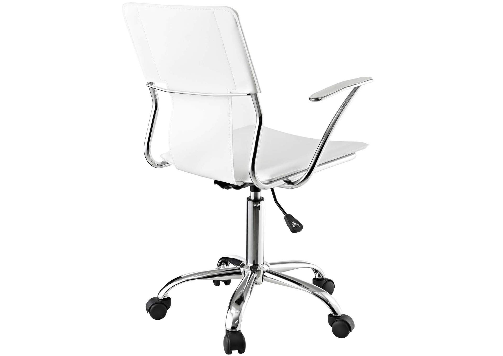 White Studio Office Chair,Modway