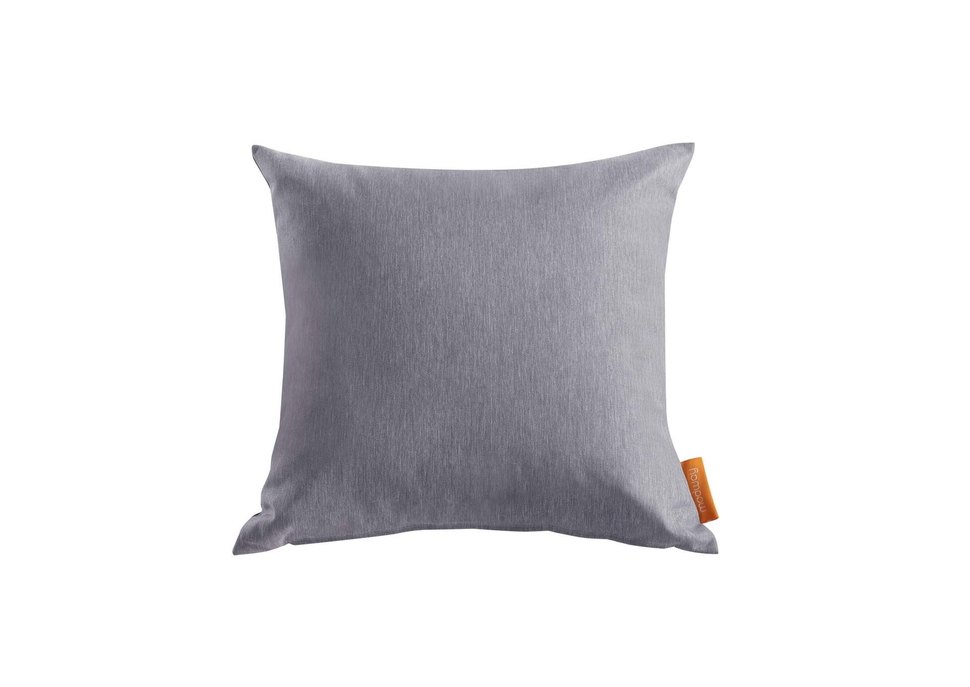 Gray Convene Two Piece Outdoor Patio Pillow Set,Modway