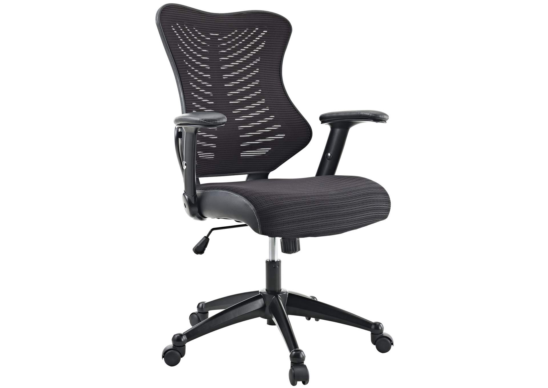 Black Clutch Office Chair,Modway