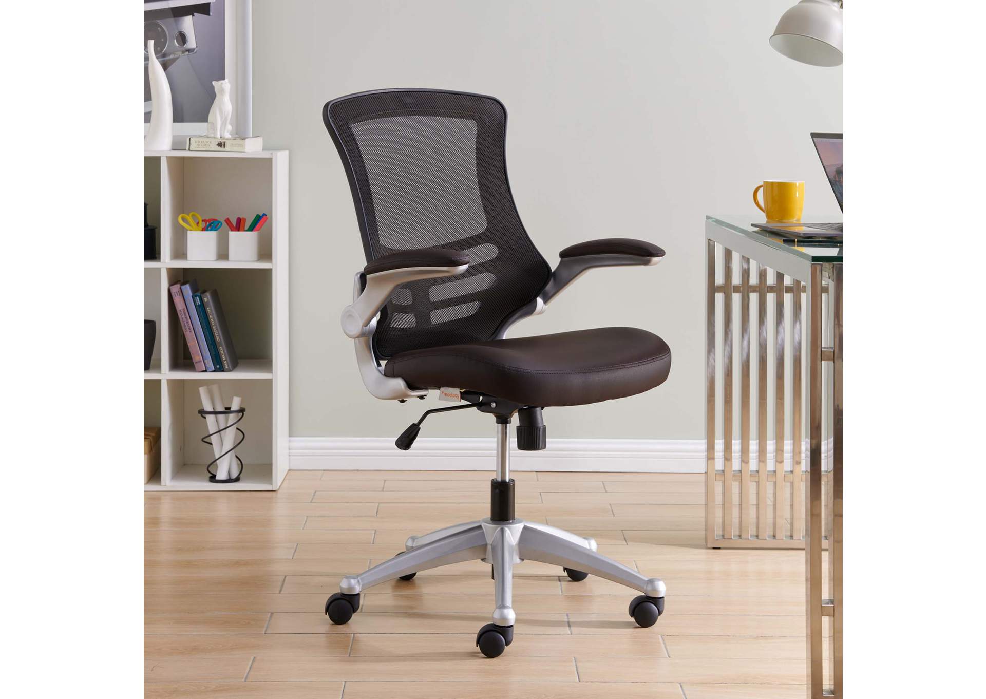 Brown Attainment Office Chair,Modway