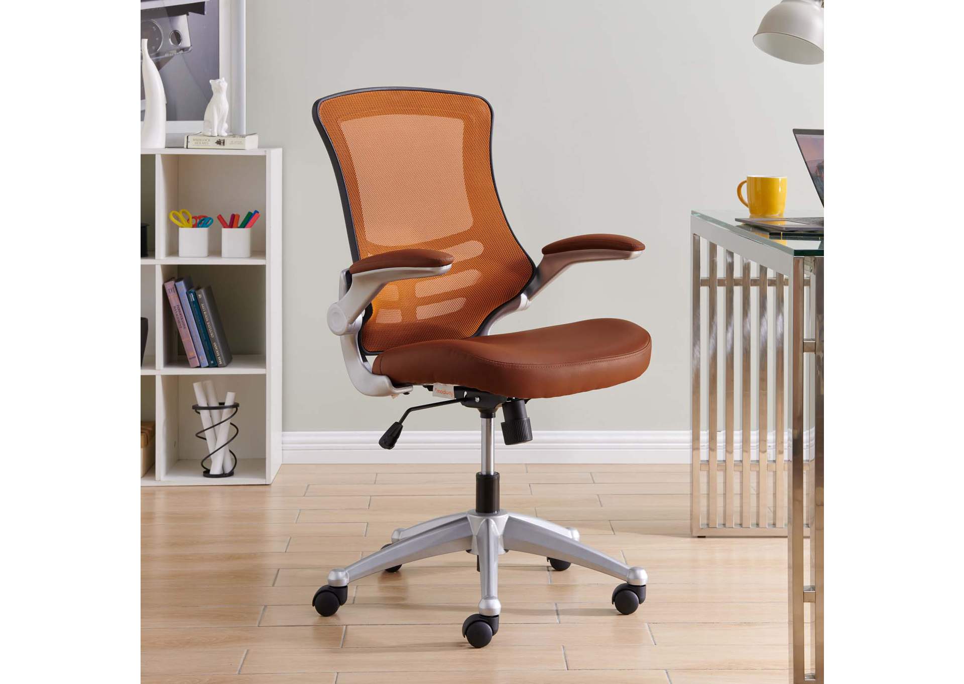 Tan Attainment Office Chair,Modway