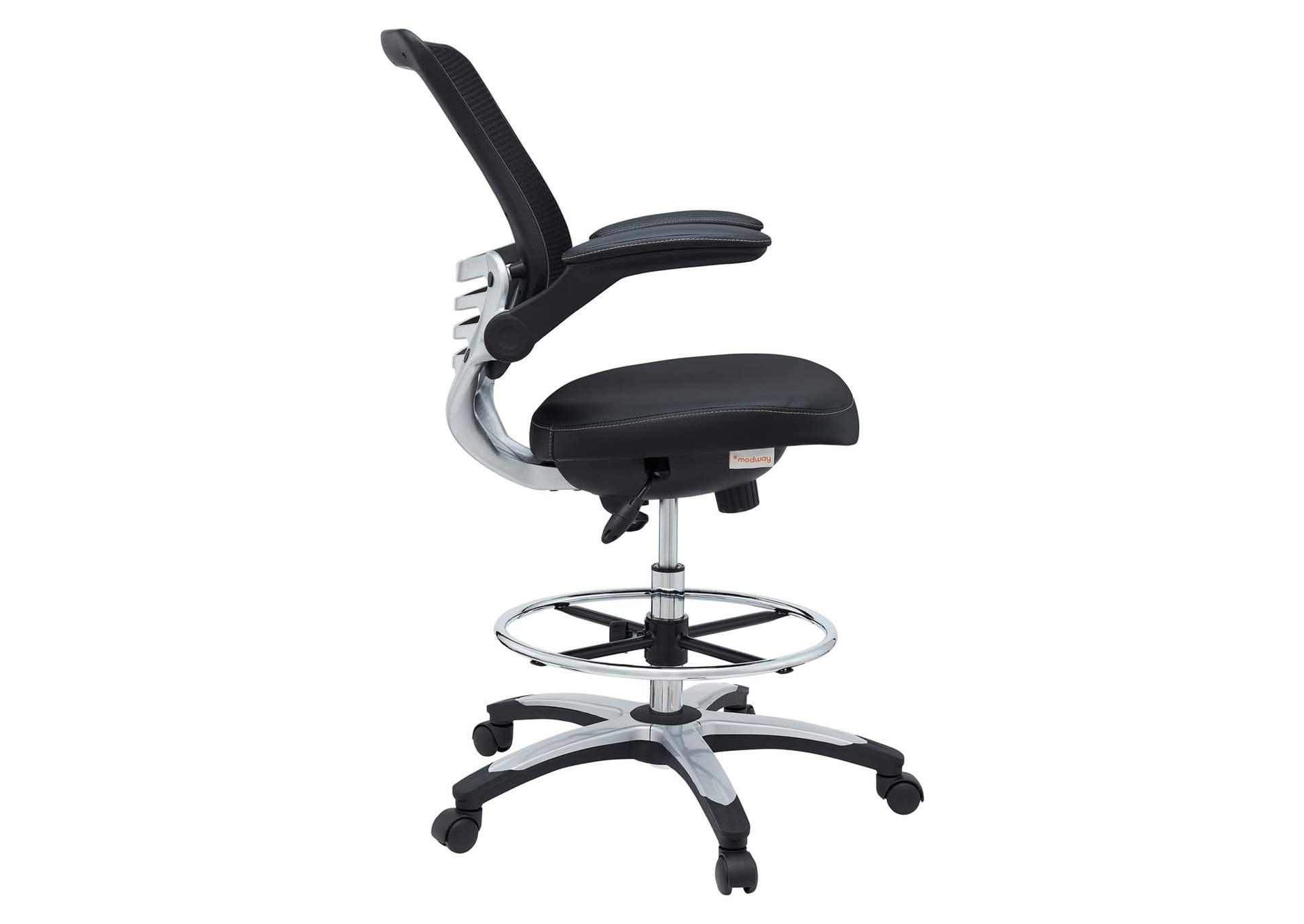 Black Edge Drafting Chair,Modway