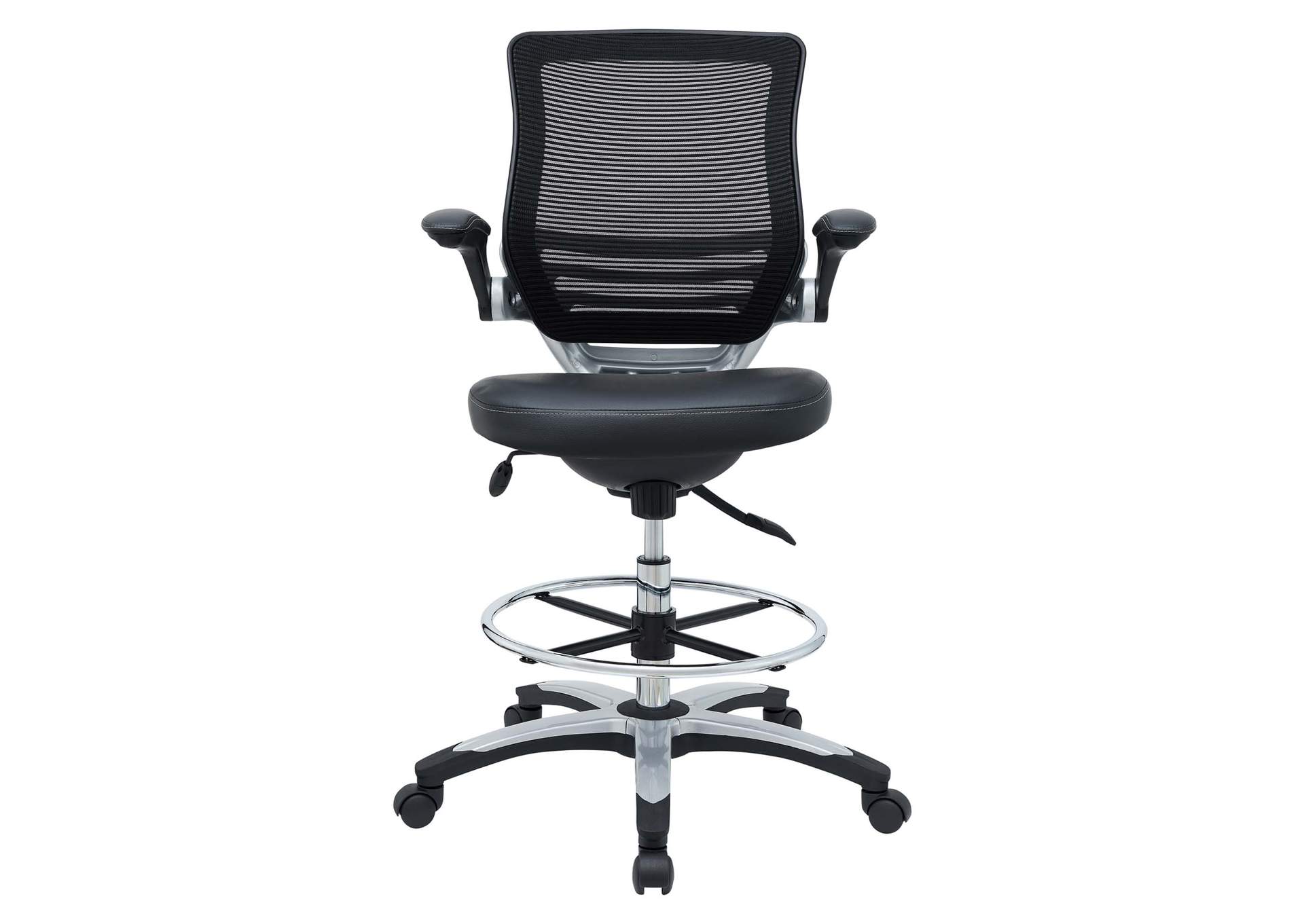 Black Edge Drafting Chair,Modway