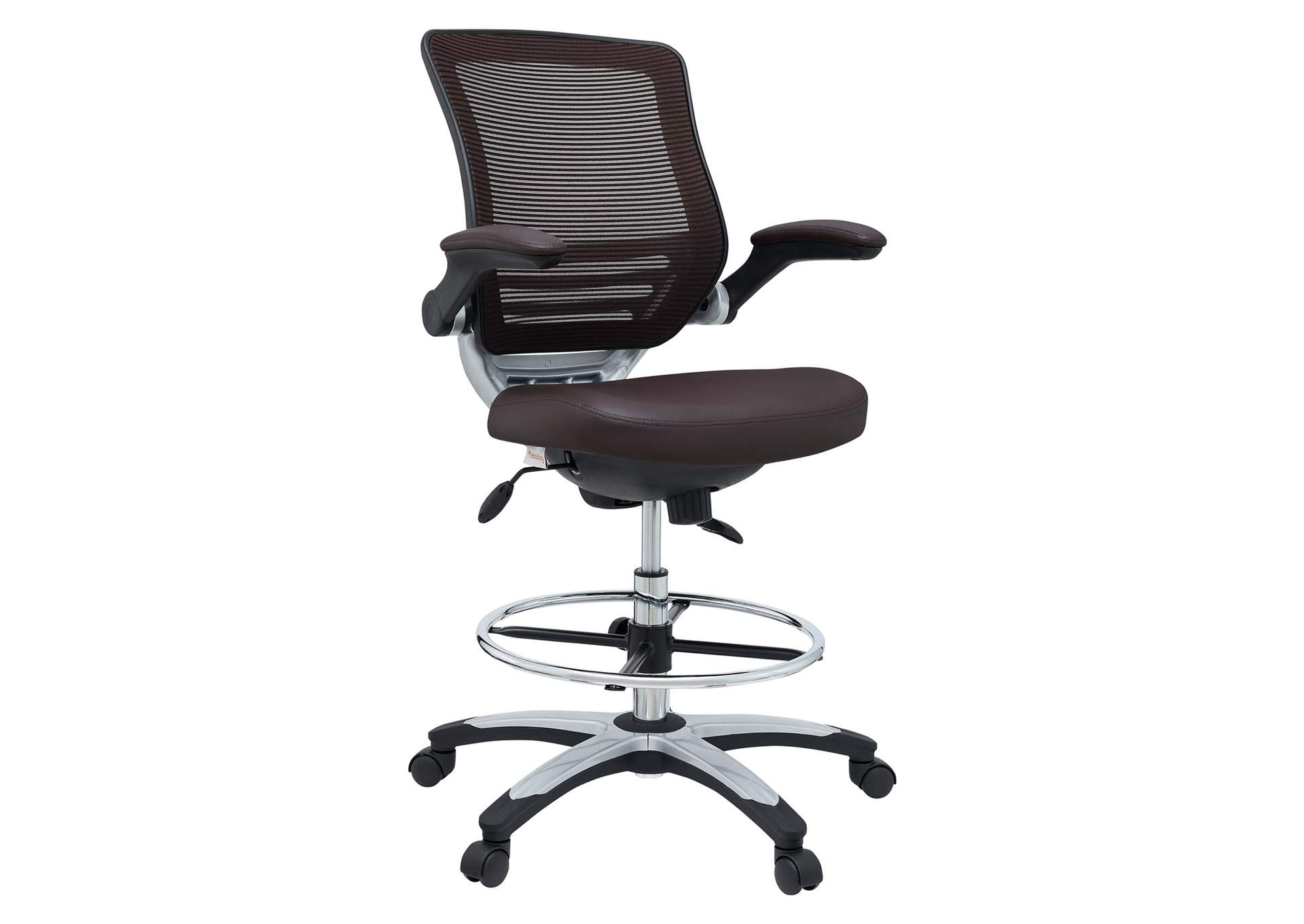 Brown Edge Drafting Chair,Modway