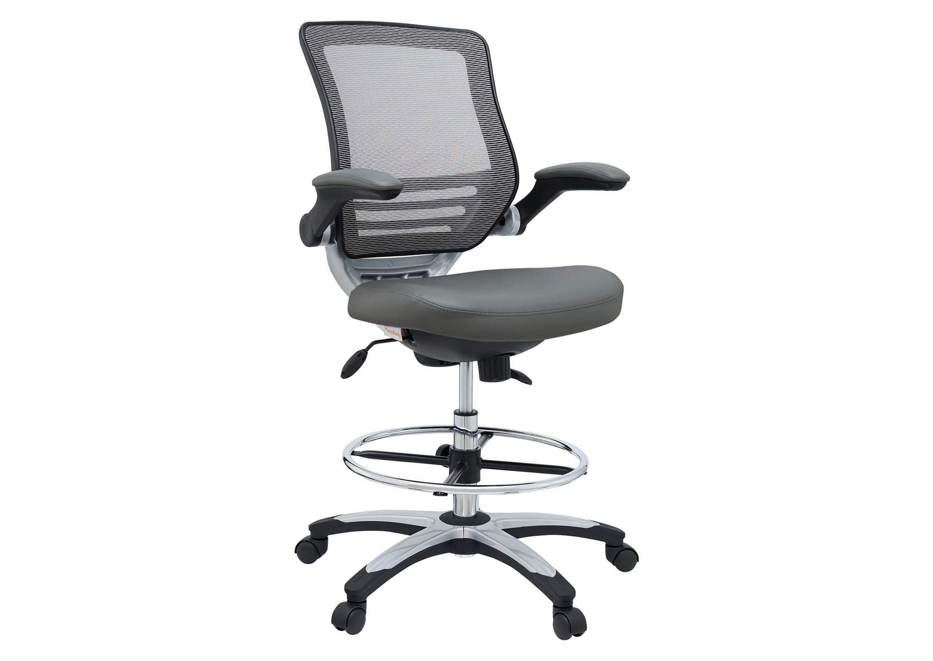 Gray Edge Drafting Chair,Modway