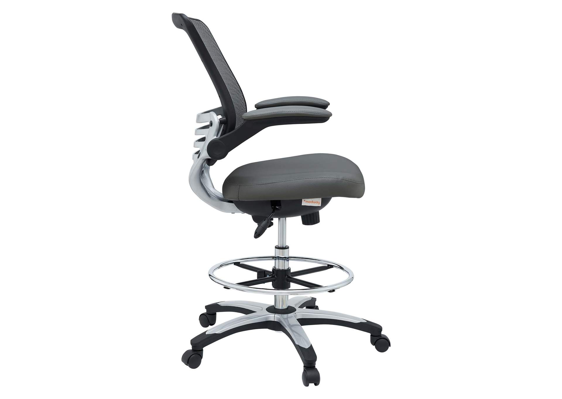 Gray Edge Drafting Chair,Modway