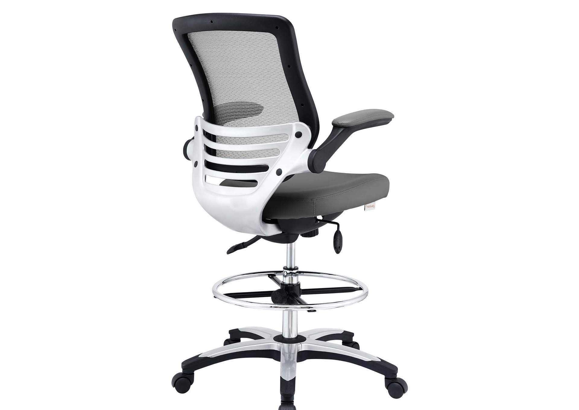 Gray Edge Drafting Chair,Modway