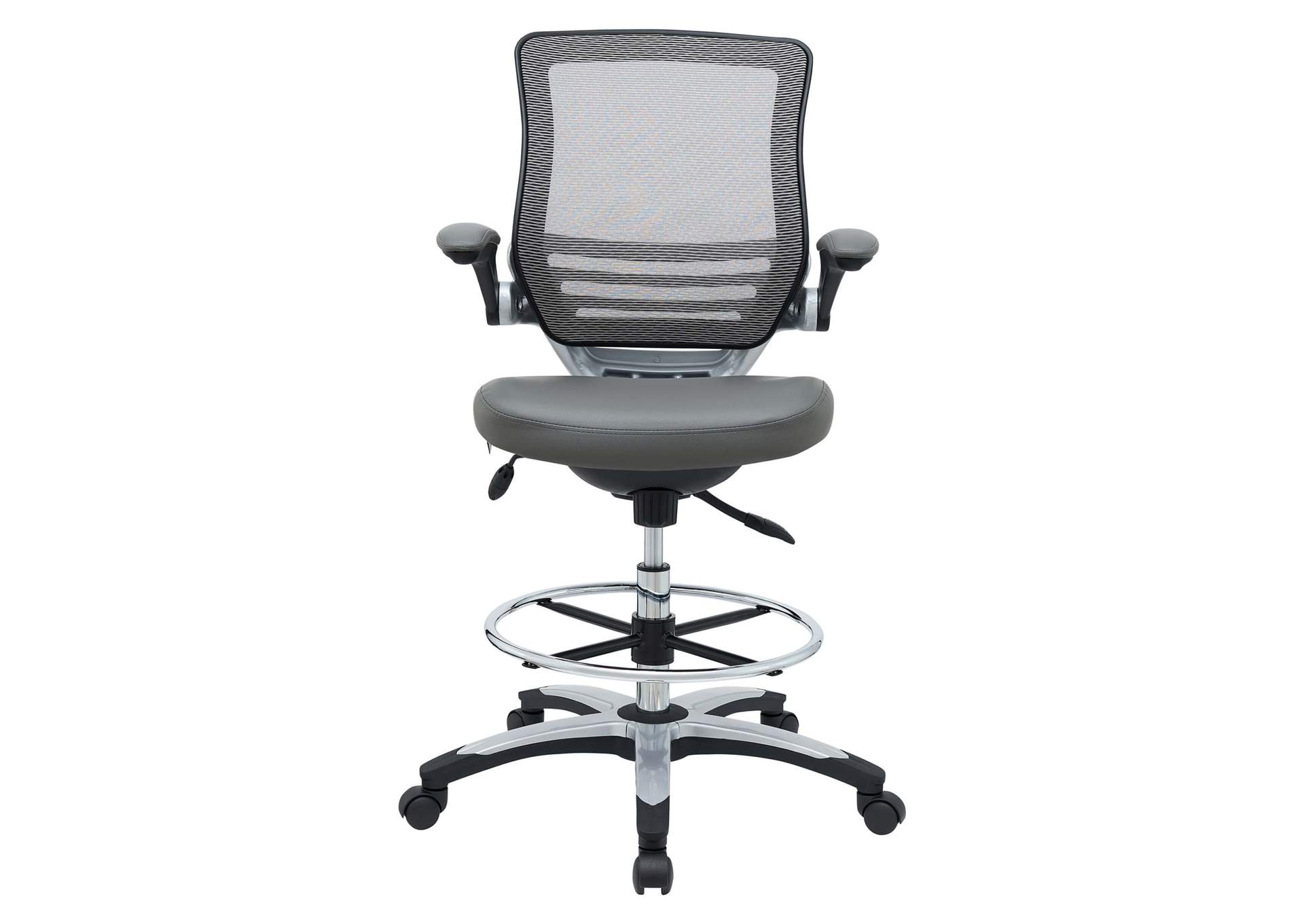 Gray Edge Drafting Chair,Modway