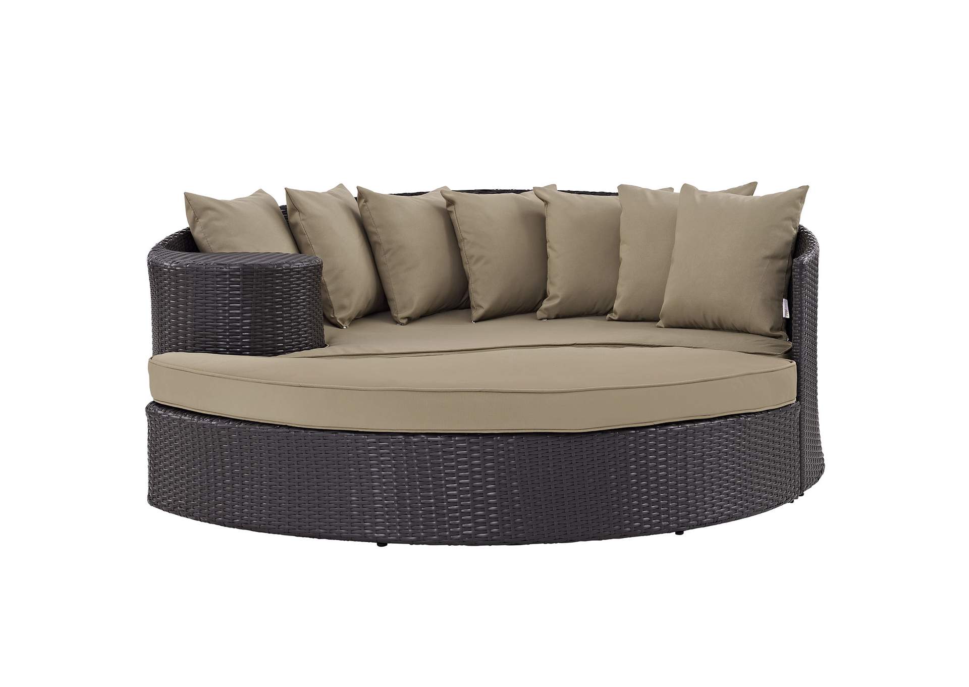 Espresso Mocha Convene Outdoor Patio Daybed,Modway