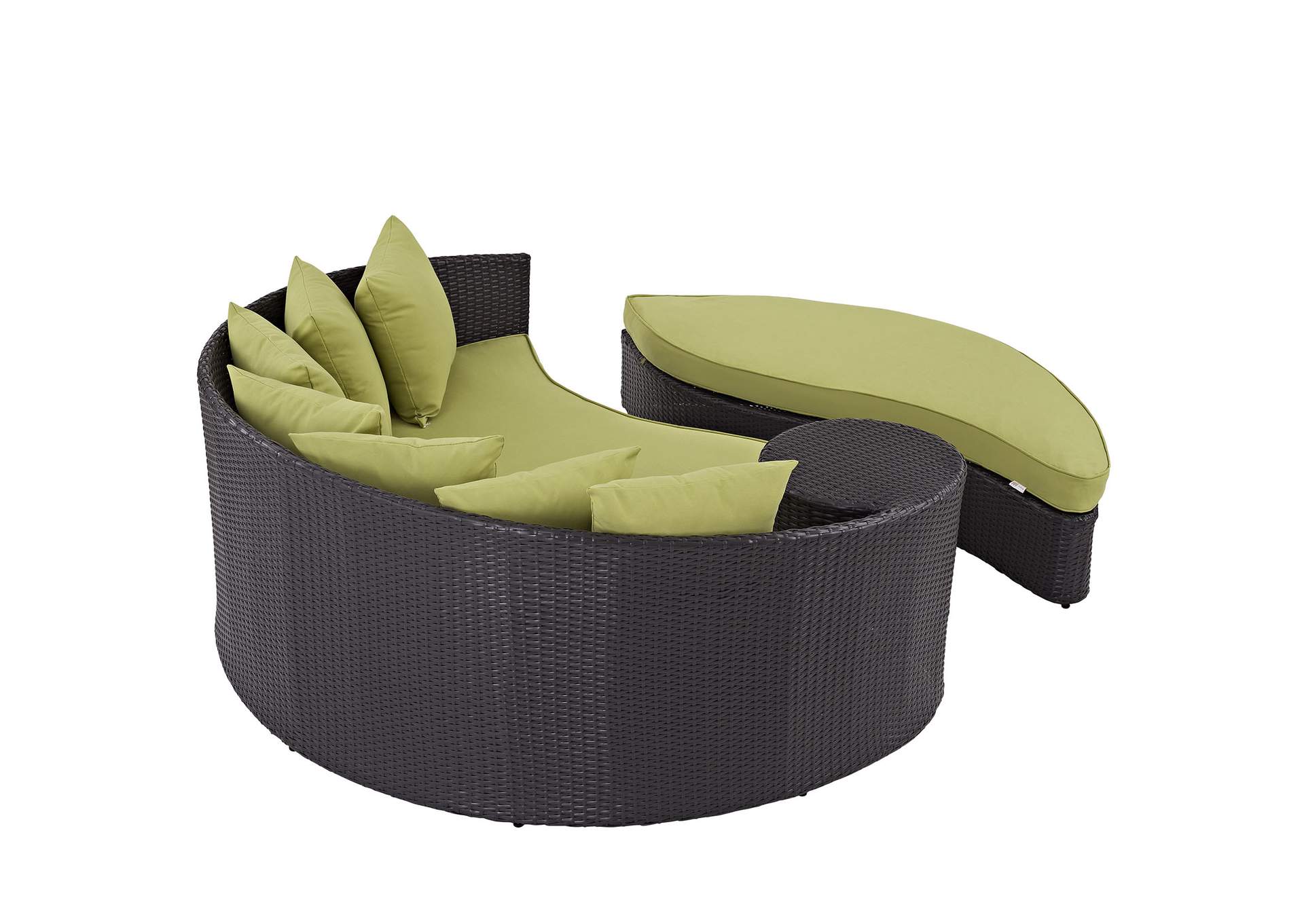 Espresso Peridot Convene Outdoor Patio Daybed,Modway