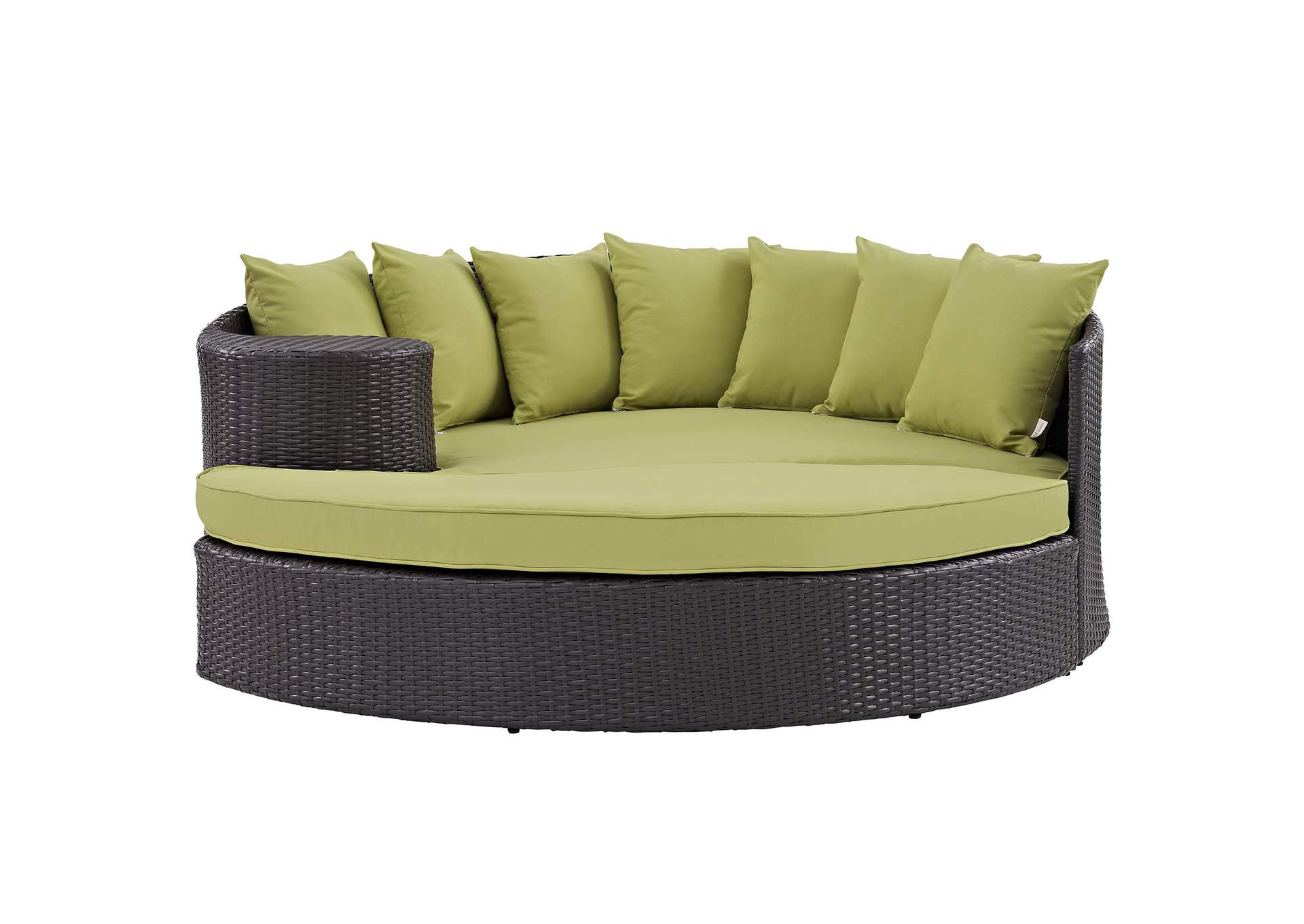 Espresso Peridot Convene Outdoor Patio Daybed,Modway