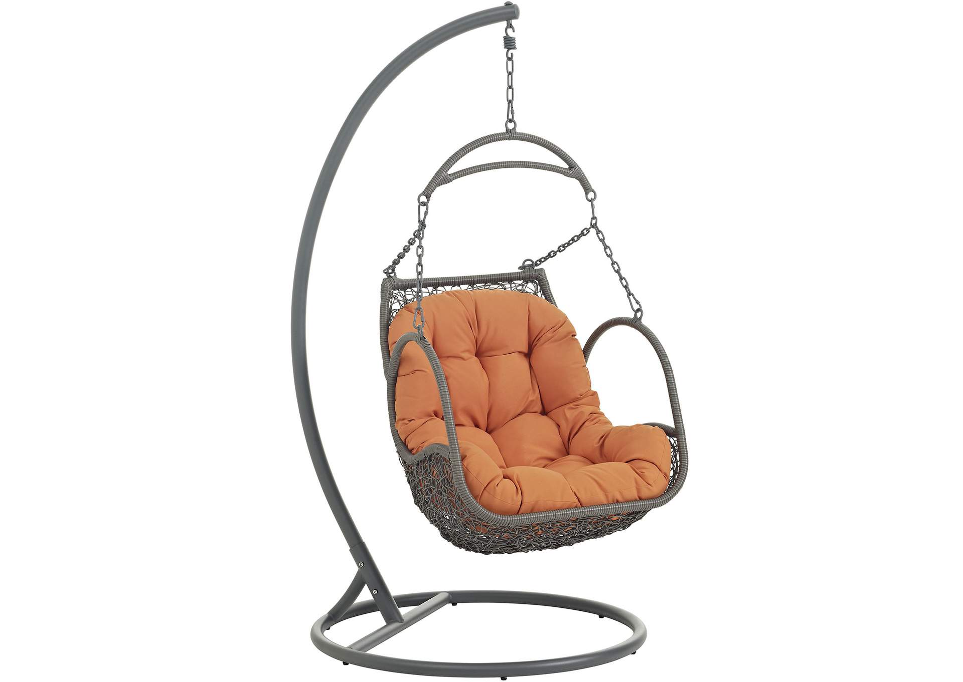 Orange Arbor Outdoor Patio Wood Swing Chair,Modway