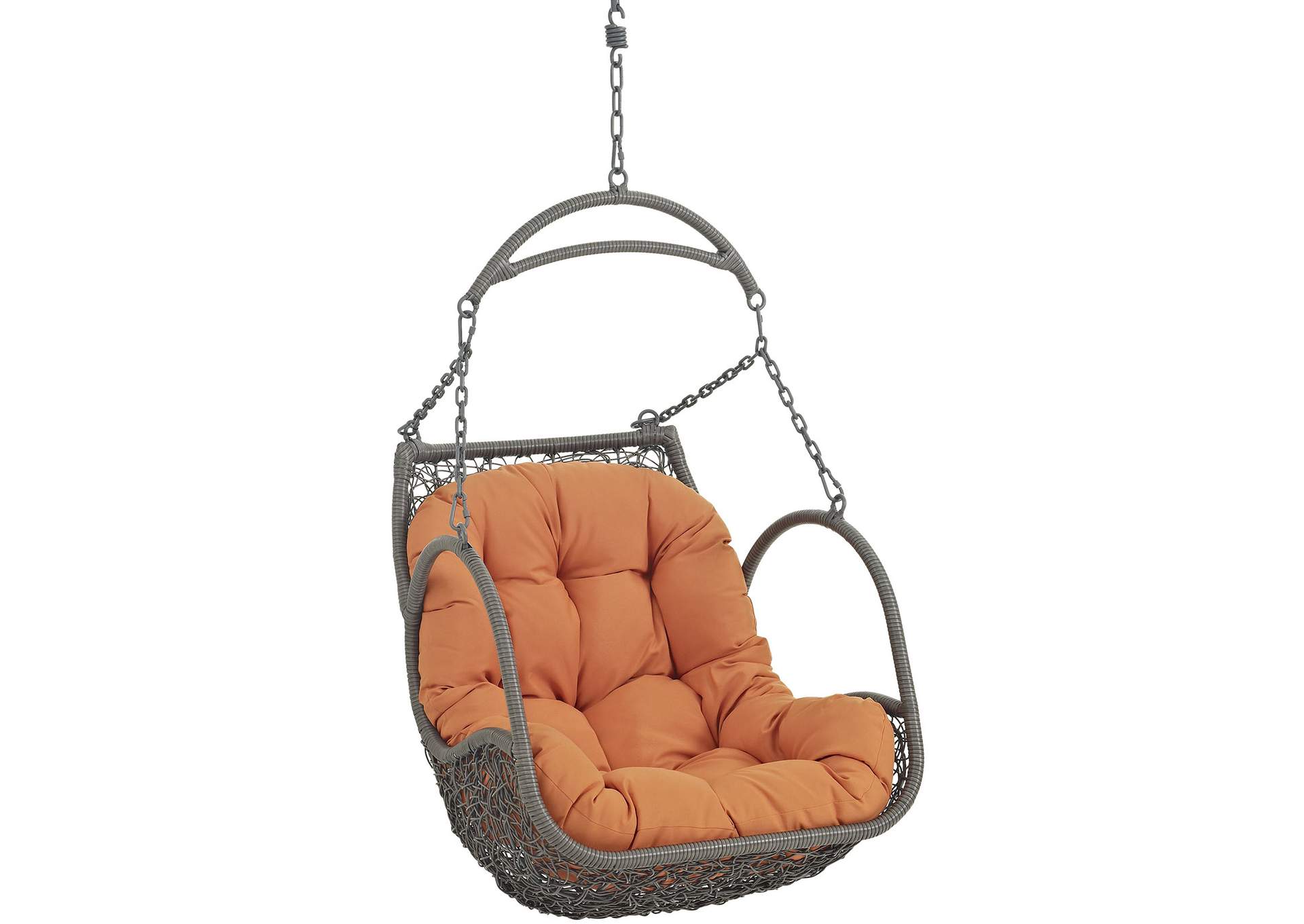 Orange Arbor Outdoor Patio Wood Swing Chair,Modway