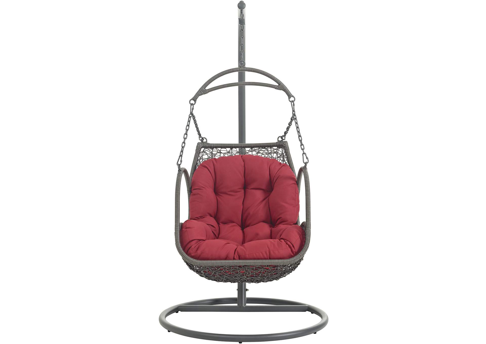 Red Arbor Outdoor Patio Wood Swing Chair,Modway