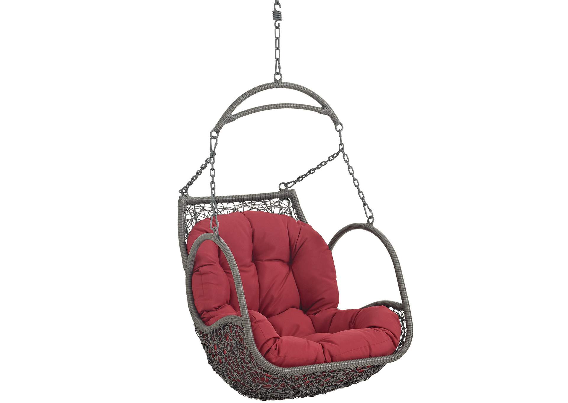 Red Arbor Outdoor Patio Wood Swing Chair,Modway