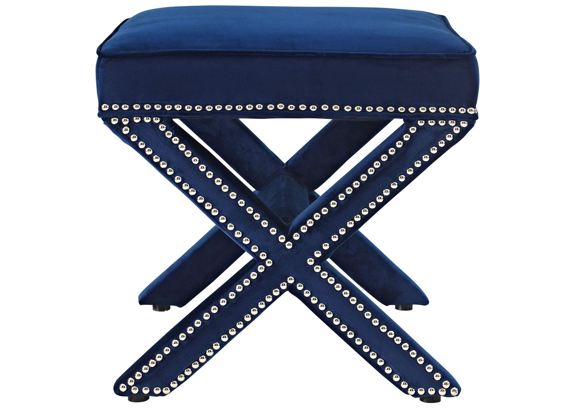 Navy Rivet Bench,Modway