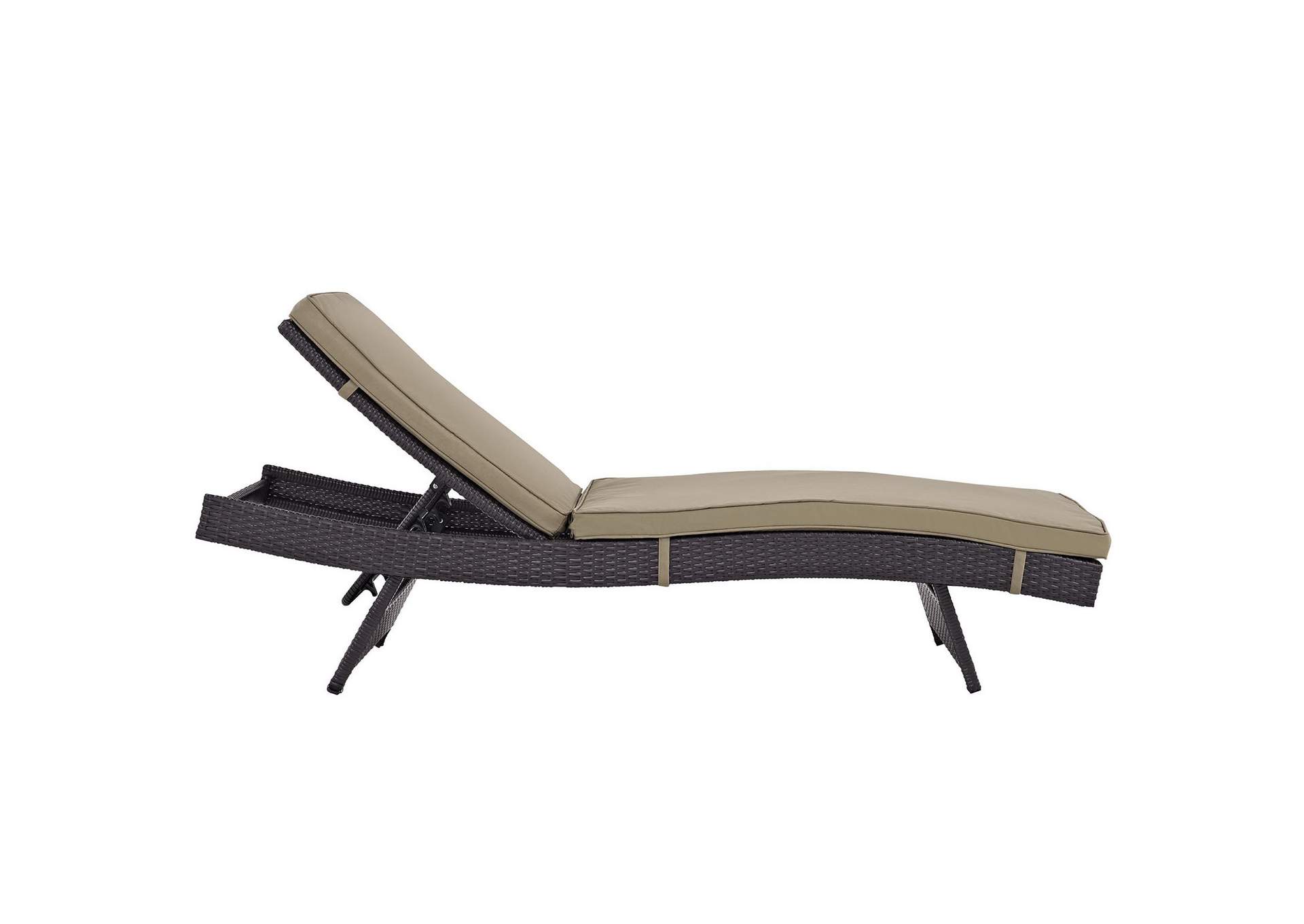Espresso Mocha Convene Chaise Outdoor Patio [Set of 2],Modway