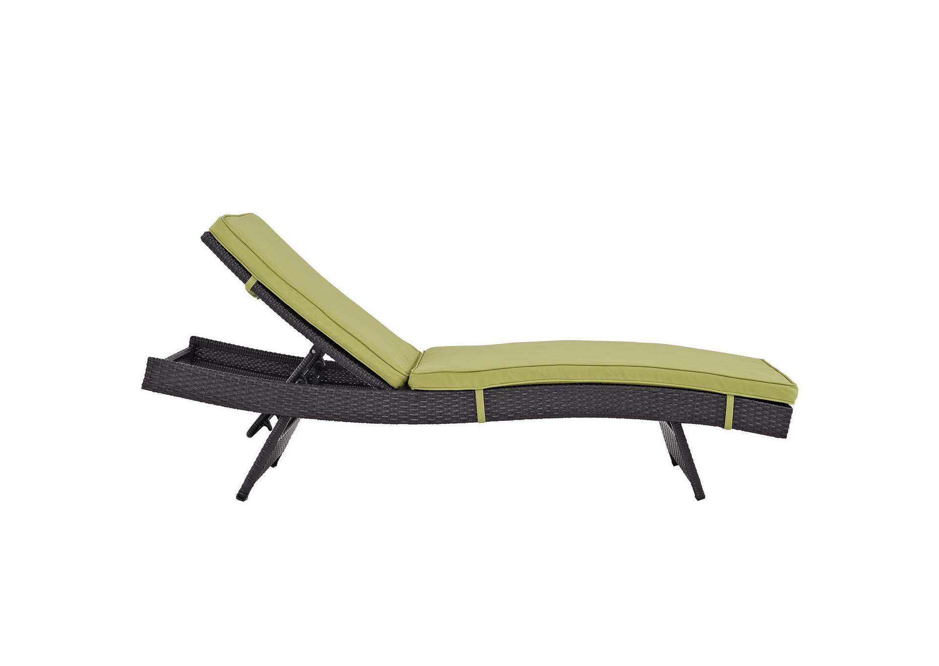 Espresso Peridot Convene Chaise Outdoor Patio [Set of 2],Modway