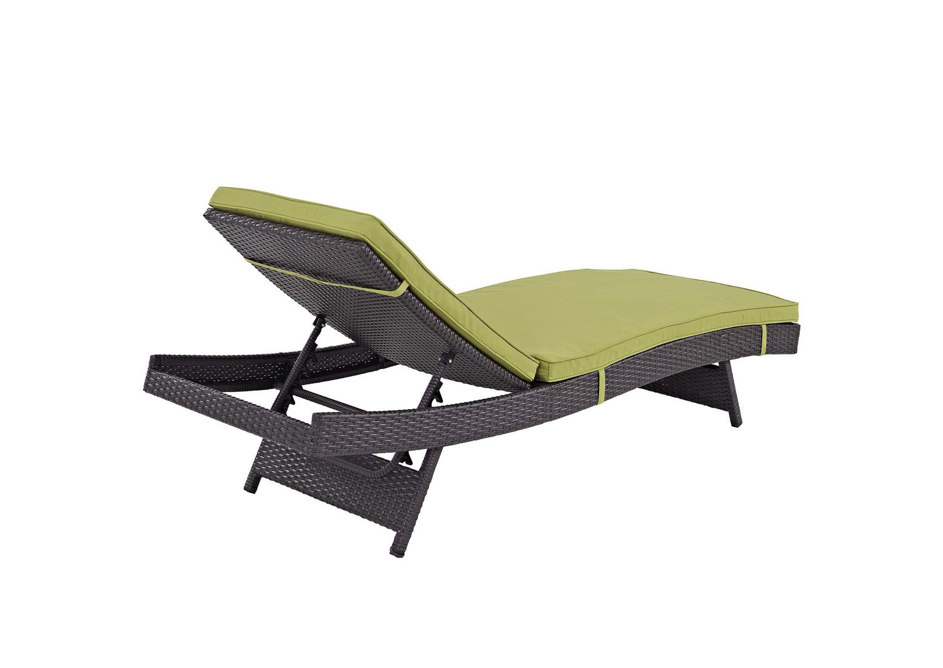 Espresso Peridot Convene Chaise Outdoor Patio [Set of 2],Modway