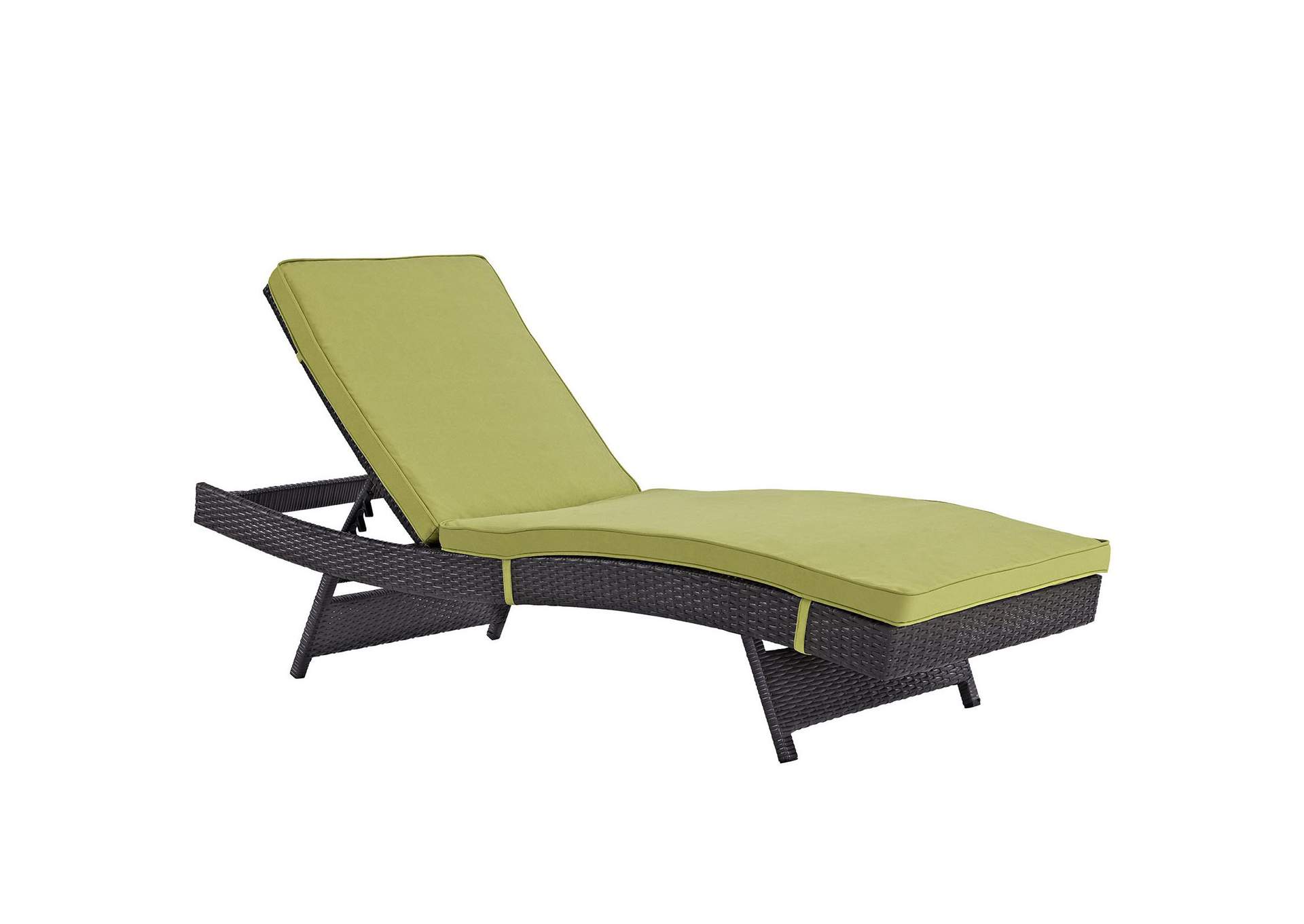 Espresso Peridot Convene Chaise Outdoor Patio [Set of 4],Modway