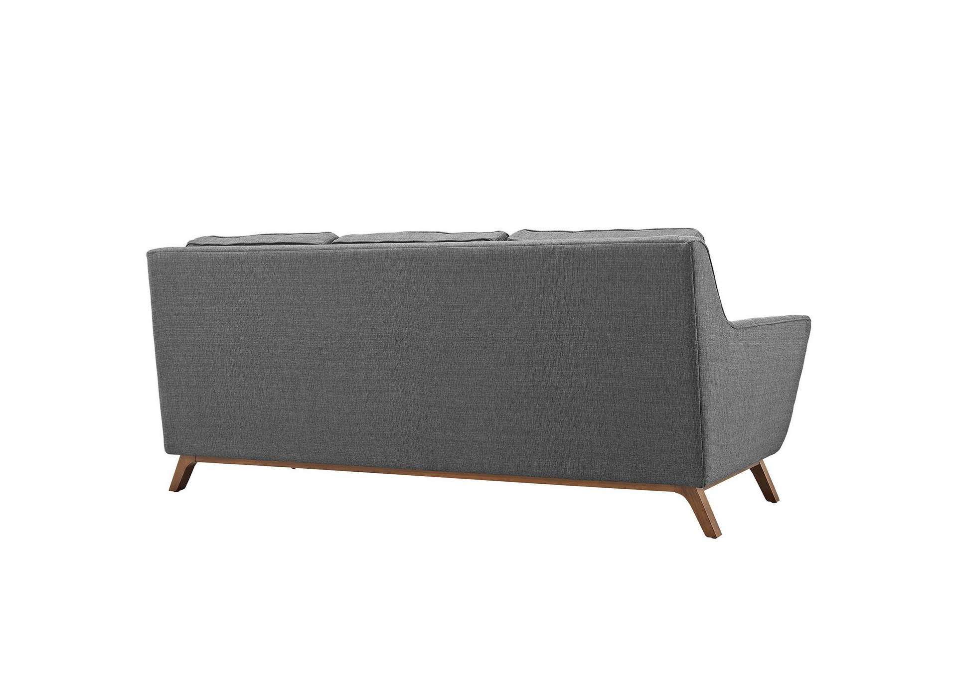 Gray Beguile Living Room Set Upholstered Fabric [Set of 2],Modway